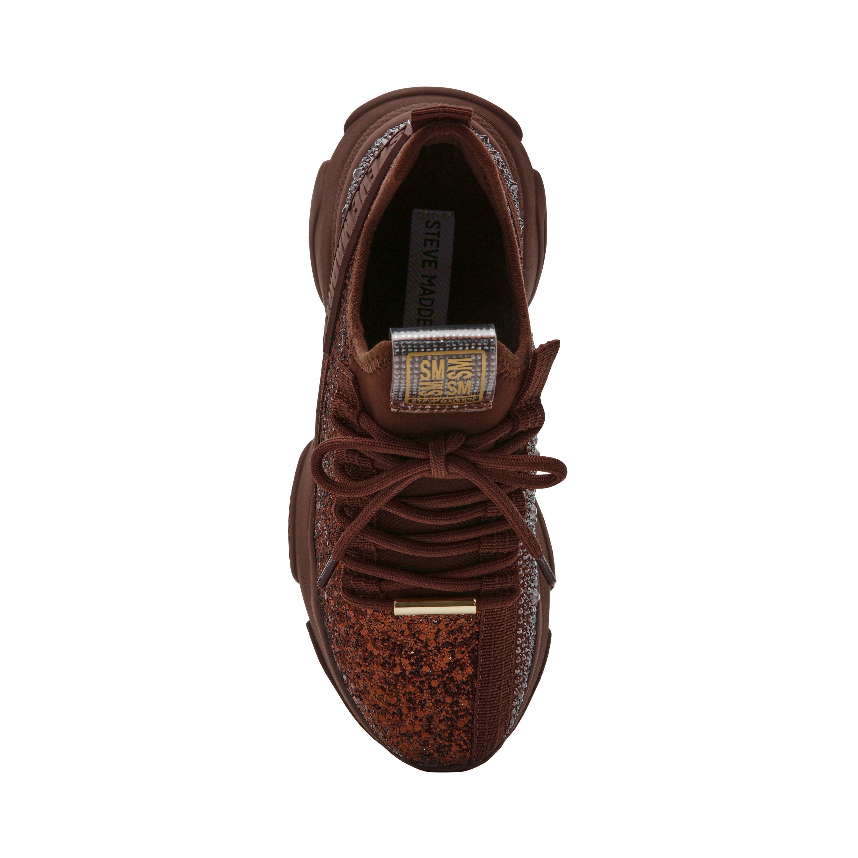 Brown Glitter - Steve Madden - Kids' Maxilla Heritage Low-Top Trainers - 7