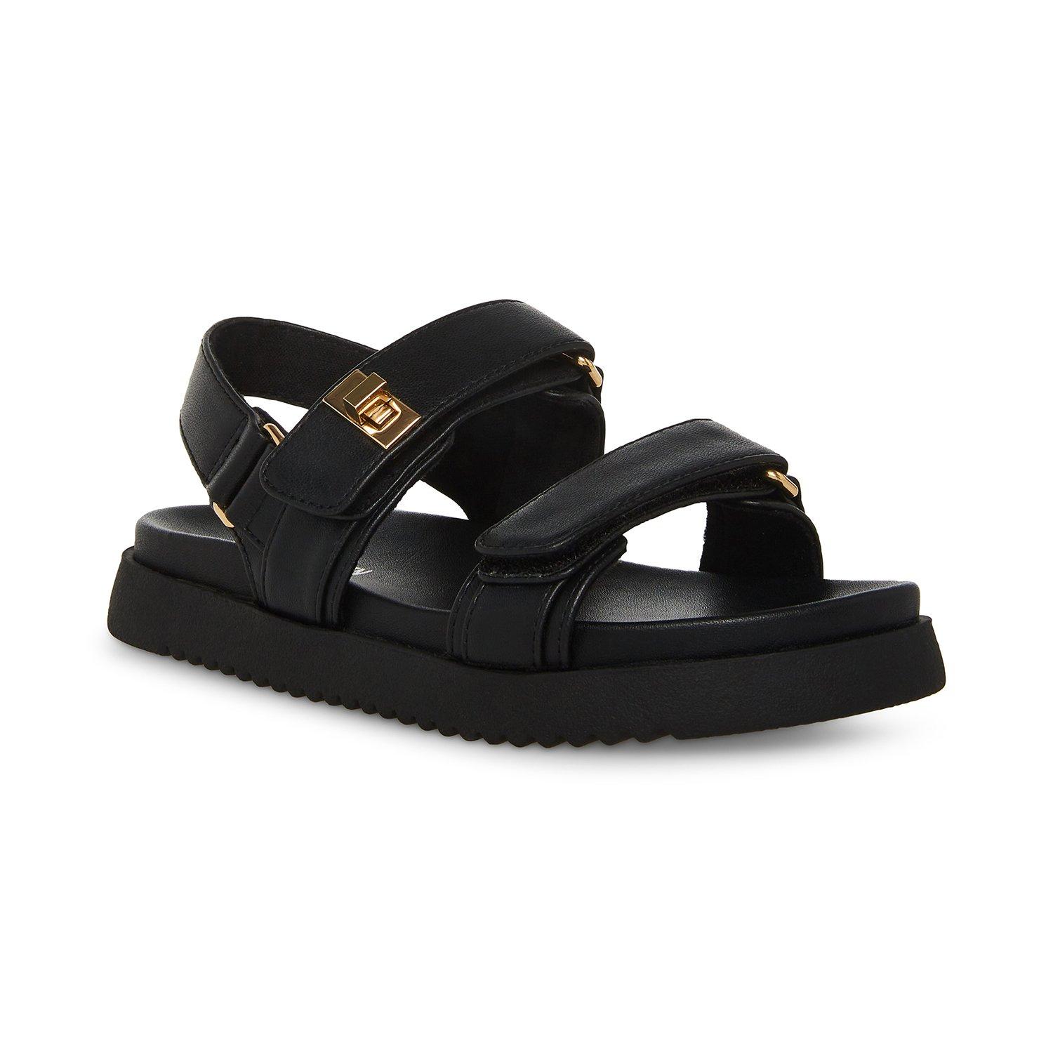 Black - Steve Madden - Kids' Flat Sandals - 2