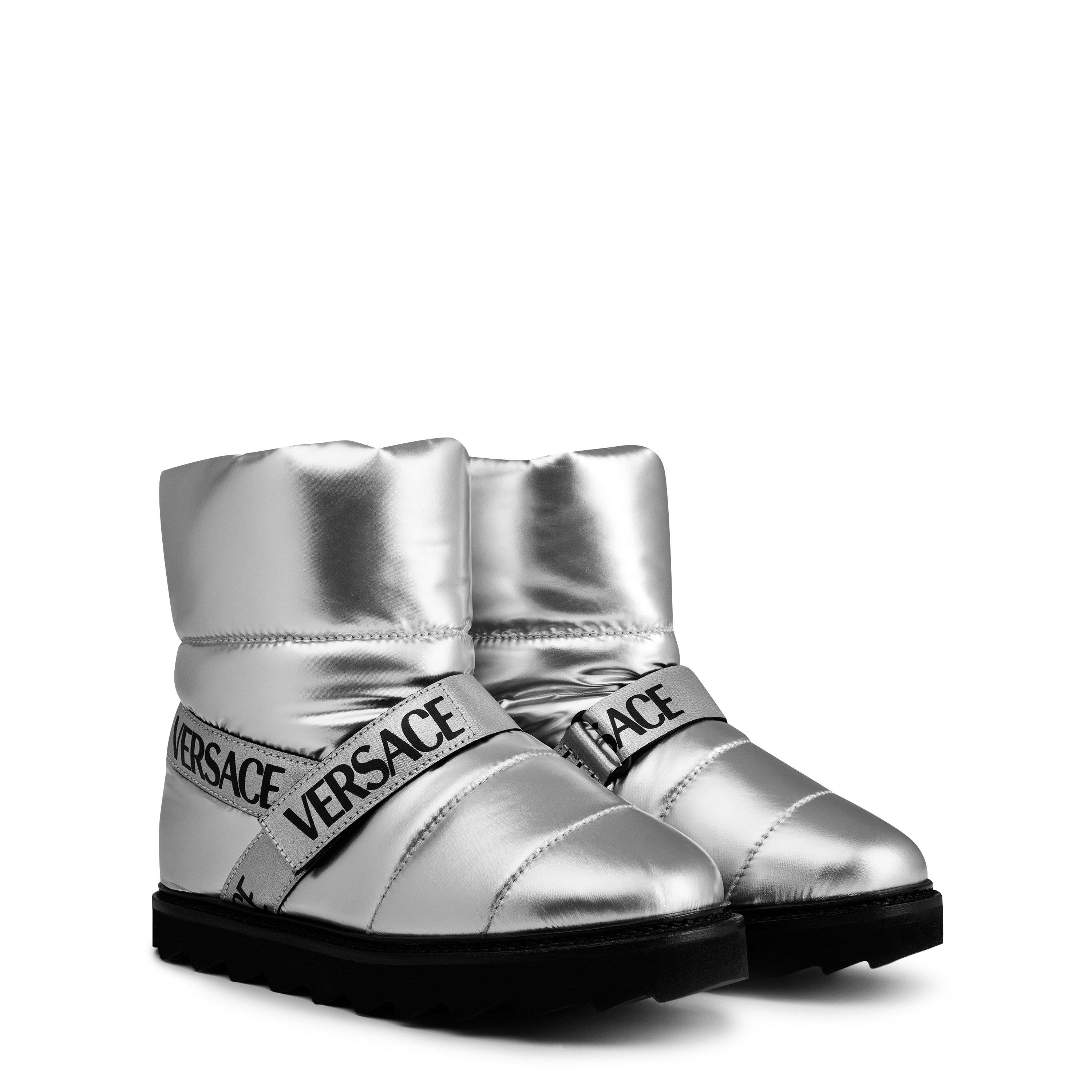 Silvr/Blk 2E180 - Versace - Logo Boots Juniors - 3