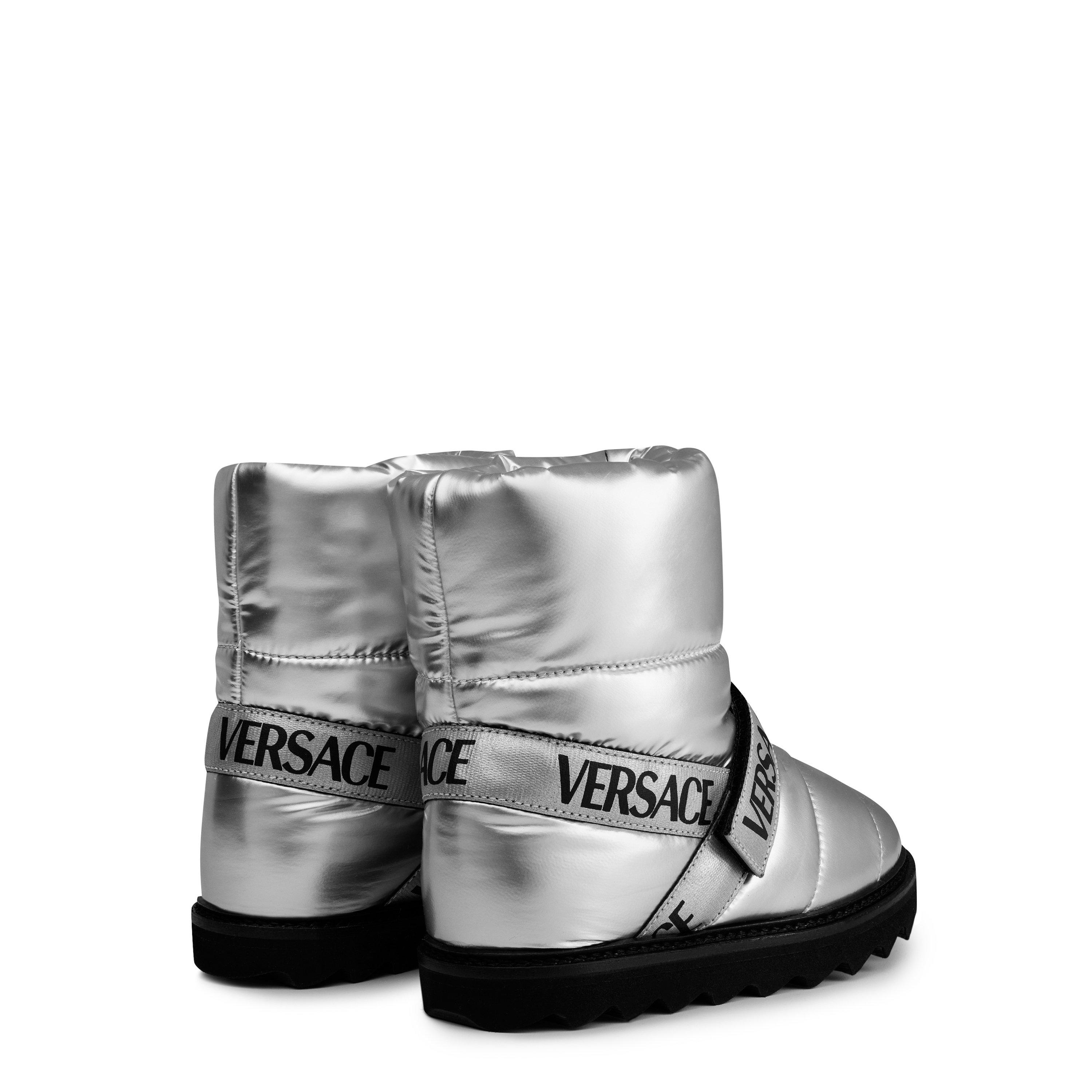 Silvr/Blk 2E180 - Versace - Logo Boots Juniors - 4