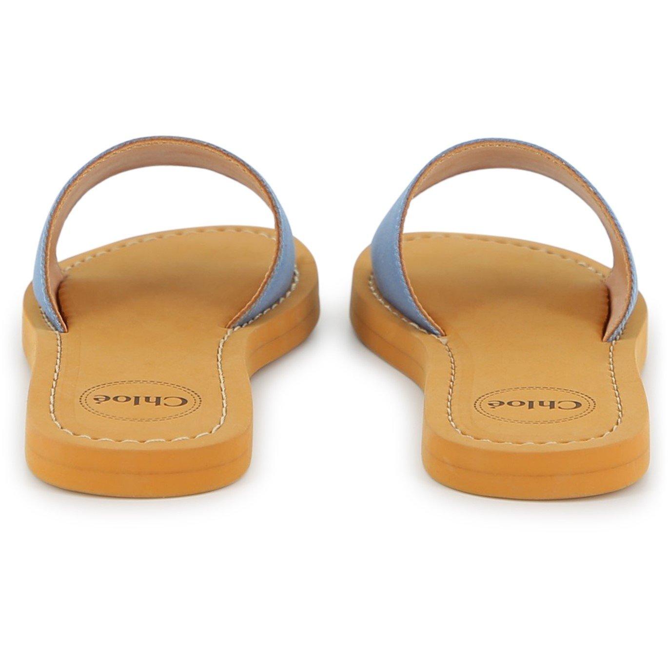 Denim Blue - Chloe - Kids' Flat Sandals - 2