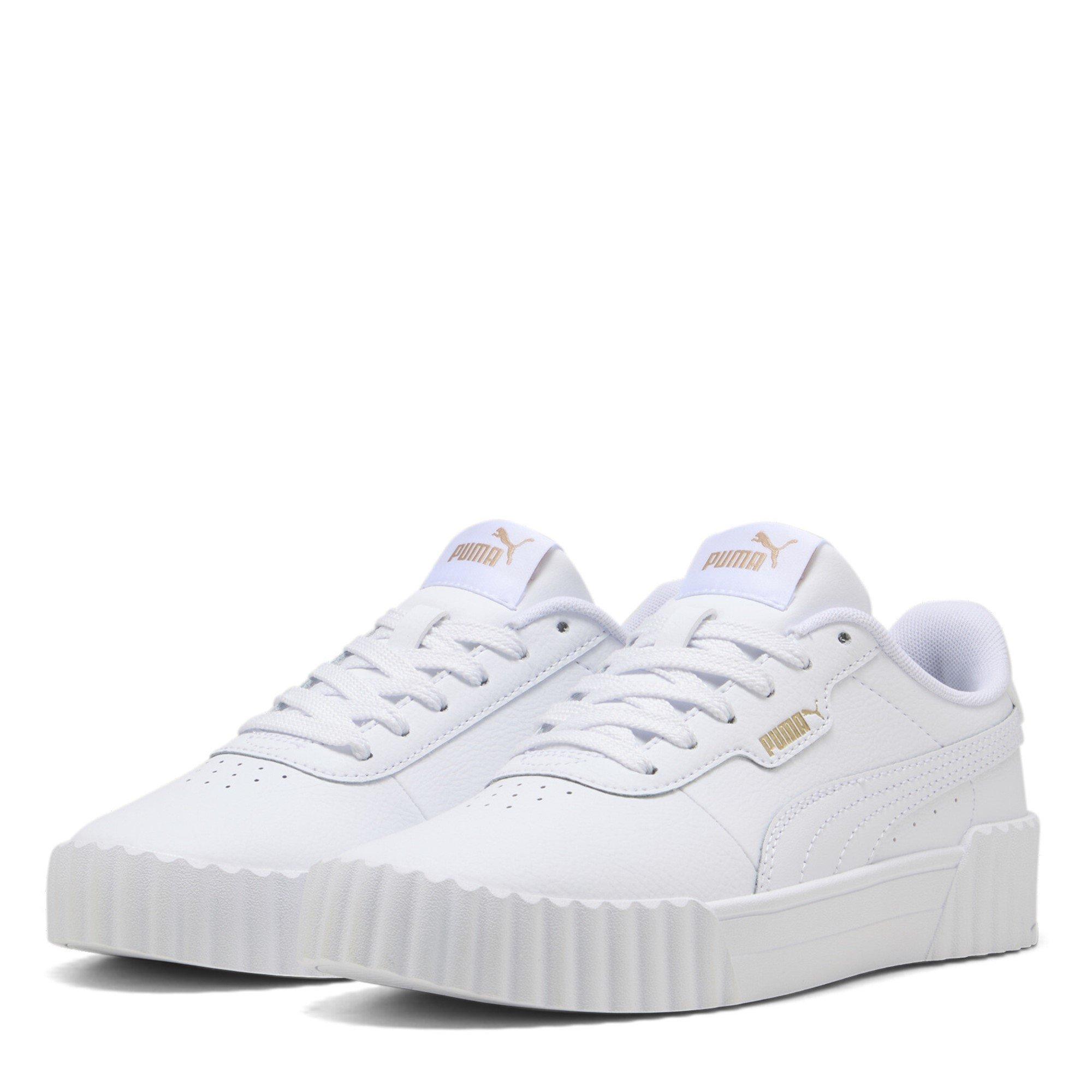 Puma Girls Carina 3.0 Trainers Juniors - White/Gold - 5.5 (38.5)
