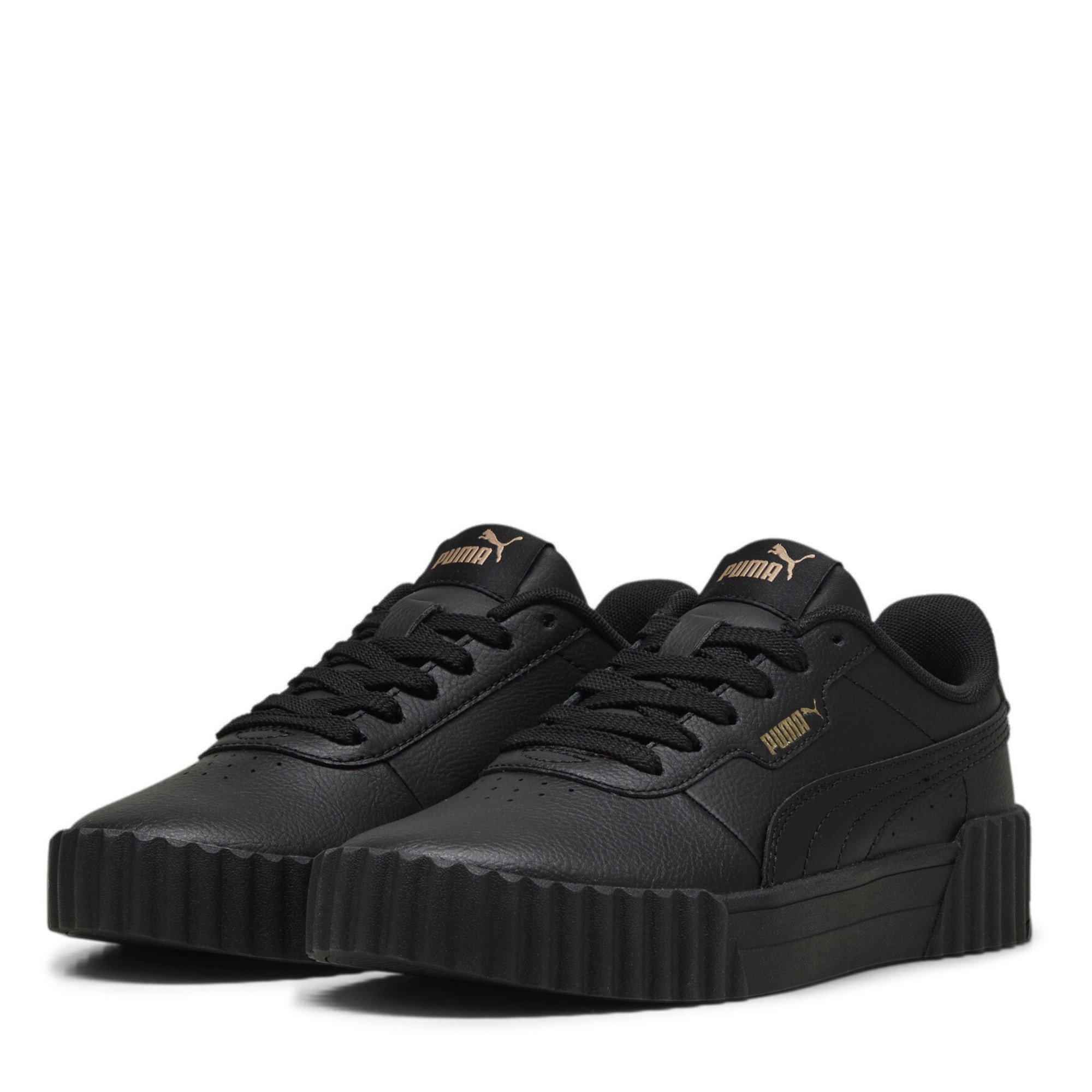 Puma Girls Carina 3.0 Trainers Juniors - Black/Gold - 5 (38)