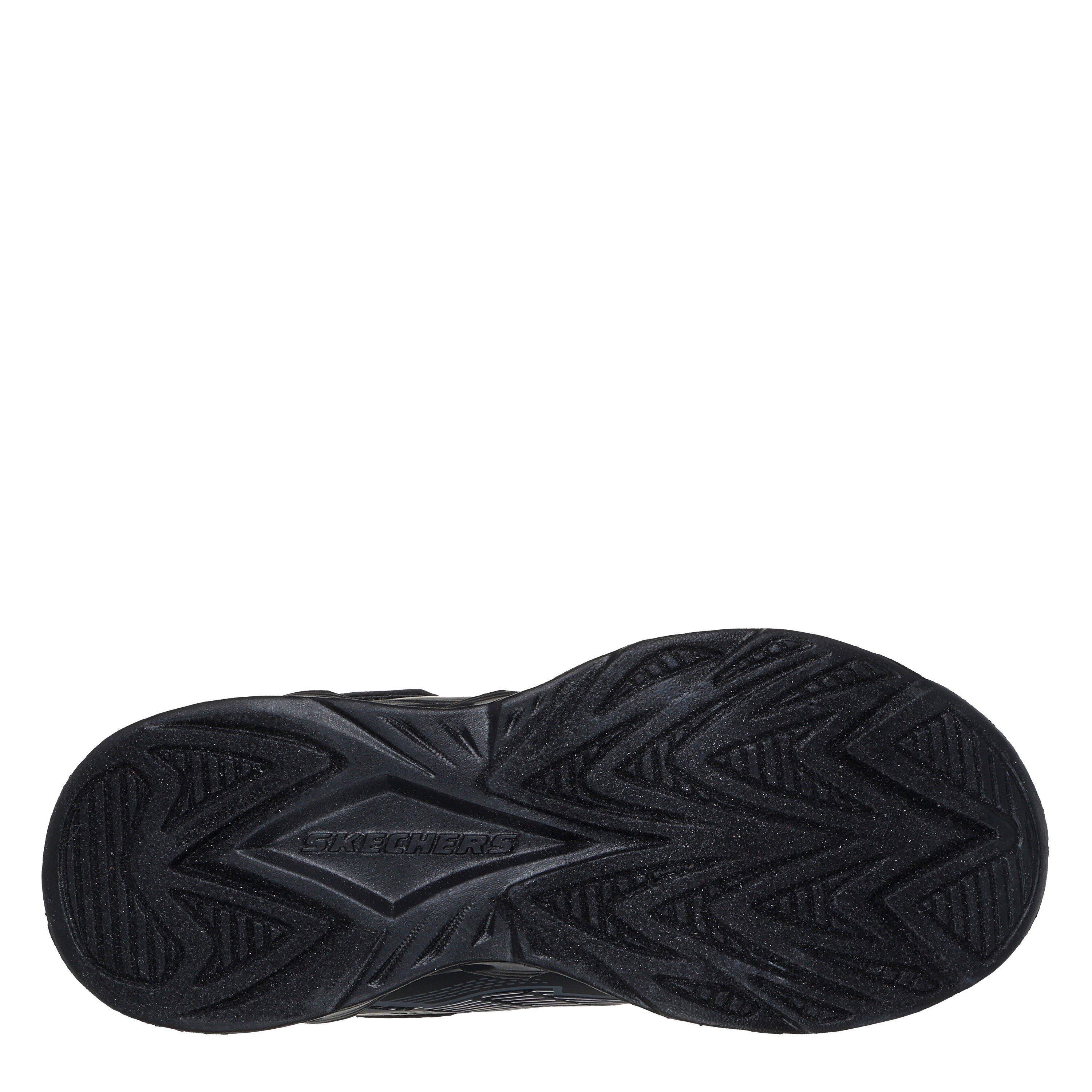 Black/Charcoal - Skechers - Lighted Gore & Strap Sneaker W 3d P Light Up Trainers Boys - 4