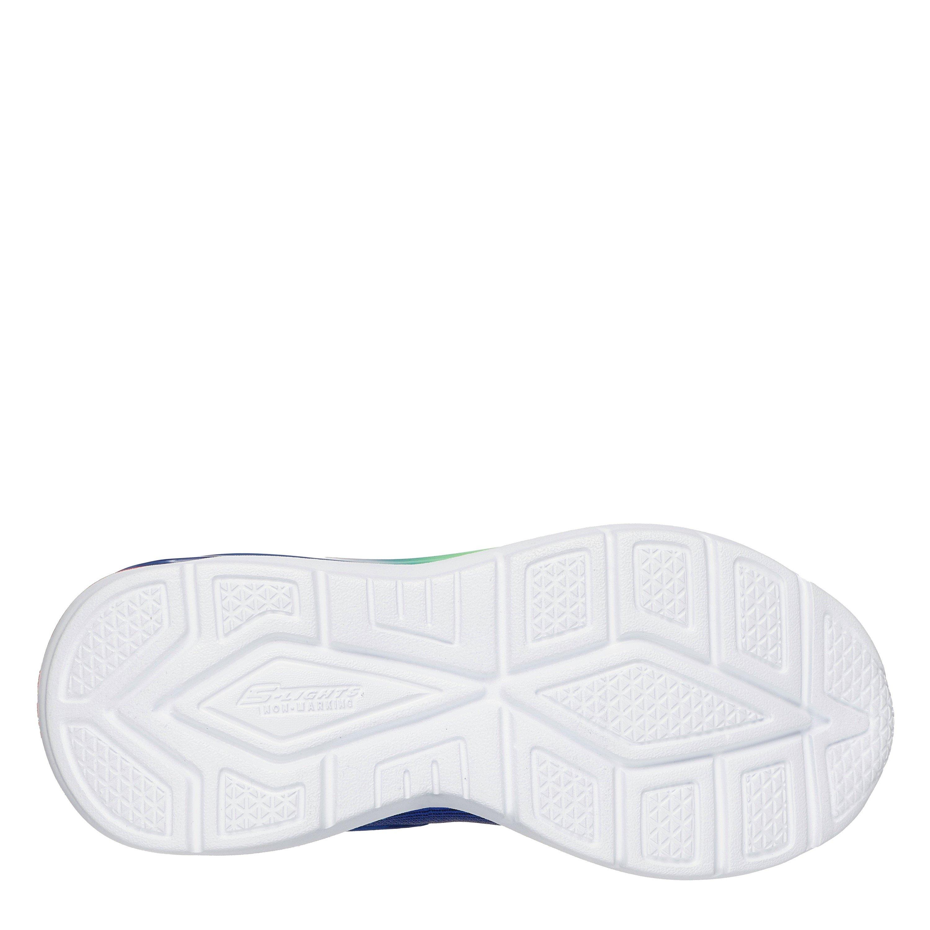 Blue/Multi - Skechers - Lighted Gore & Strap Sneaker W Mids Light Up Trainers Boys - 4