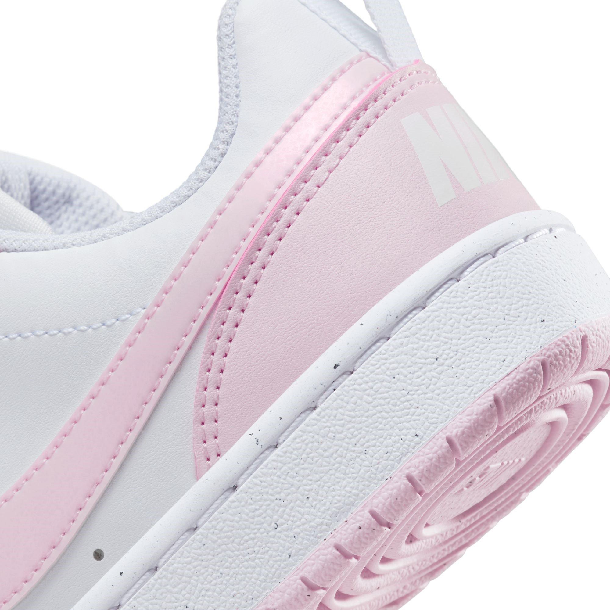 Bijelo/Roze - Nike - Court Borough Low 2 SE Big Kids' Shoes - 8