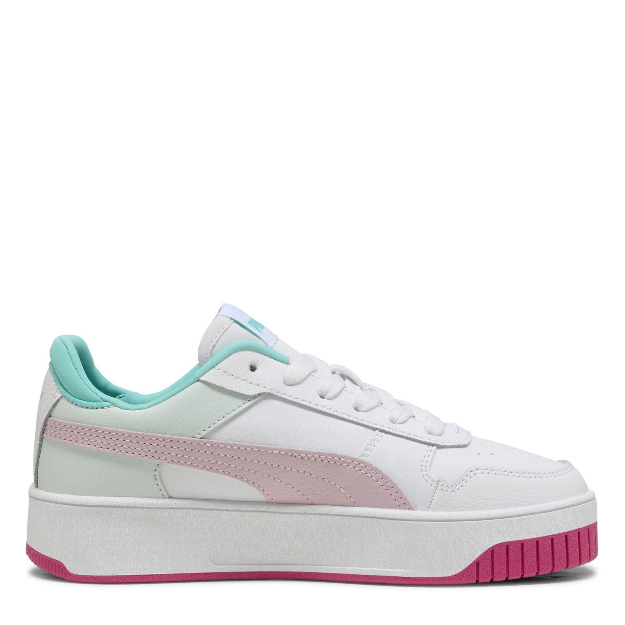 White/Pnk/Bl - Puma - Unisex Kids' Carina Street Court Trainers - 4