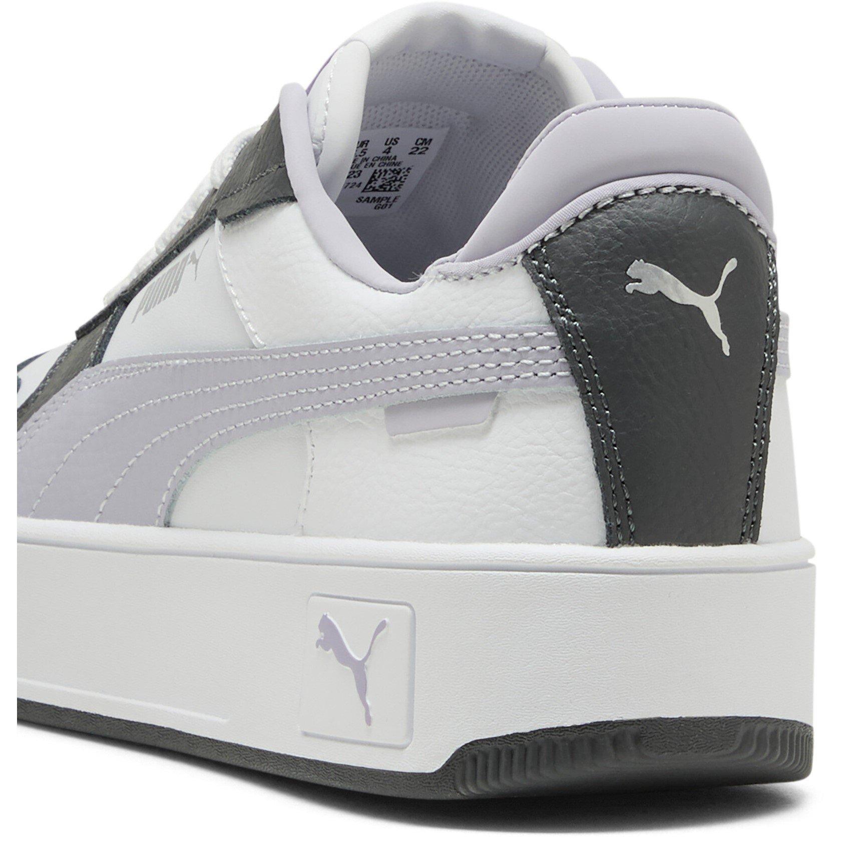 Wht/Purp/Gre - Puma - Kids' Carina Street Court Trainers - 5
