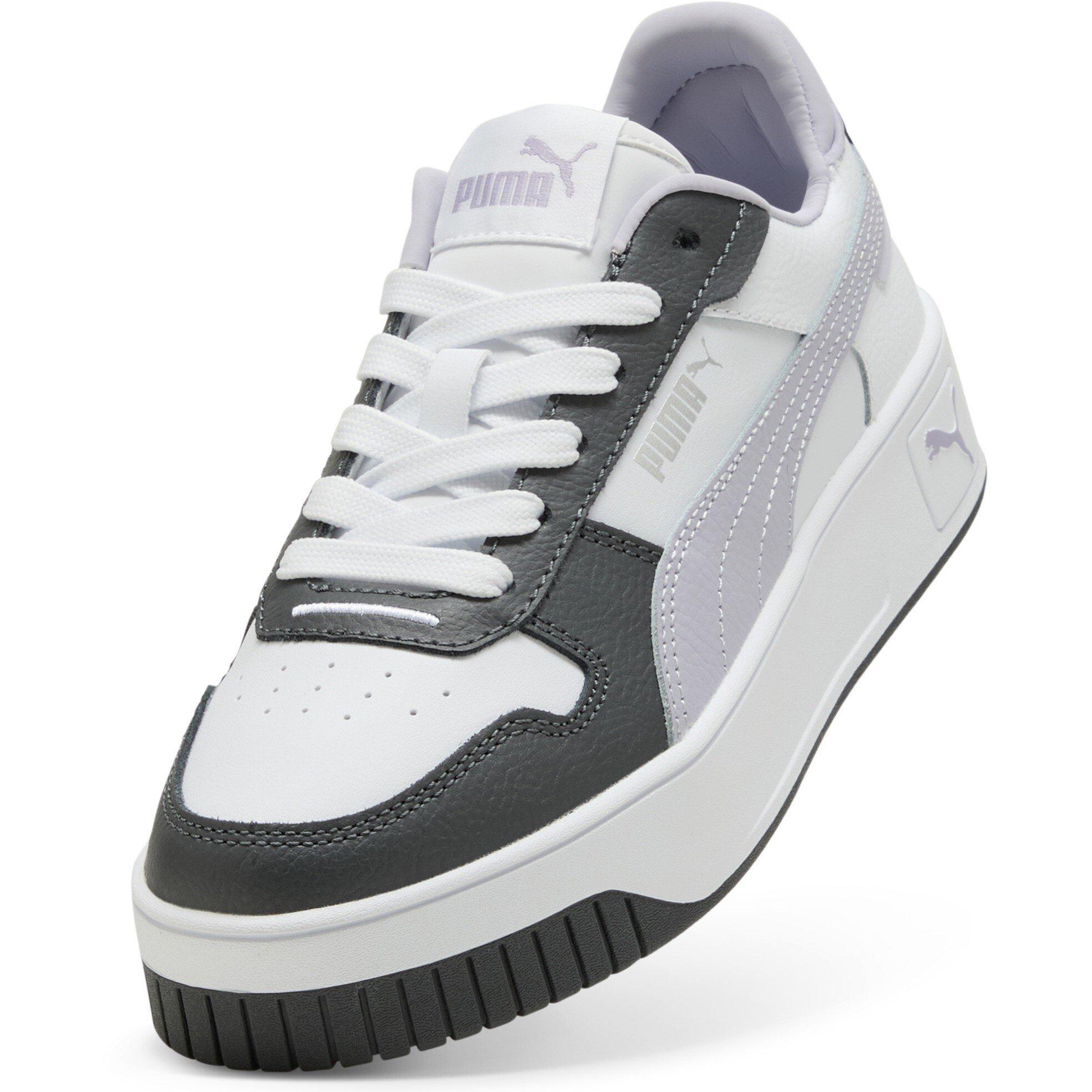 Wht/Purp/Gre - Puma - Kids' Carina Street Court Trainers - 6