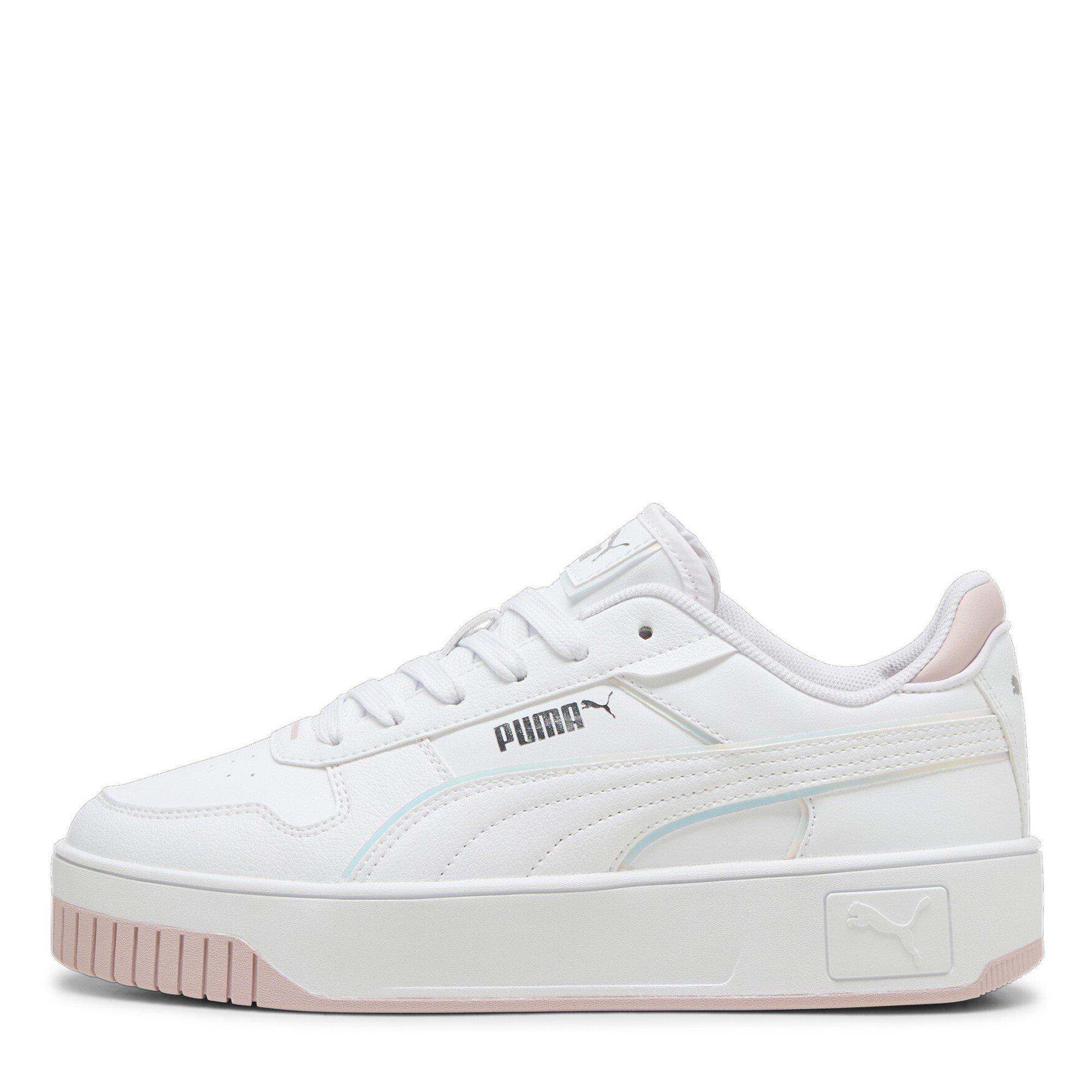 White/Mauve - Puma - Kids' Carina Street Court Trainers - 2