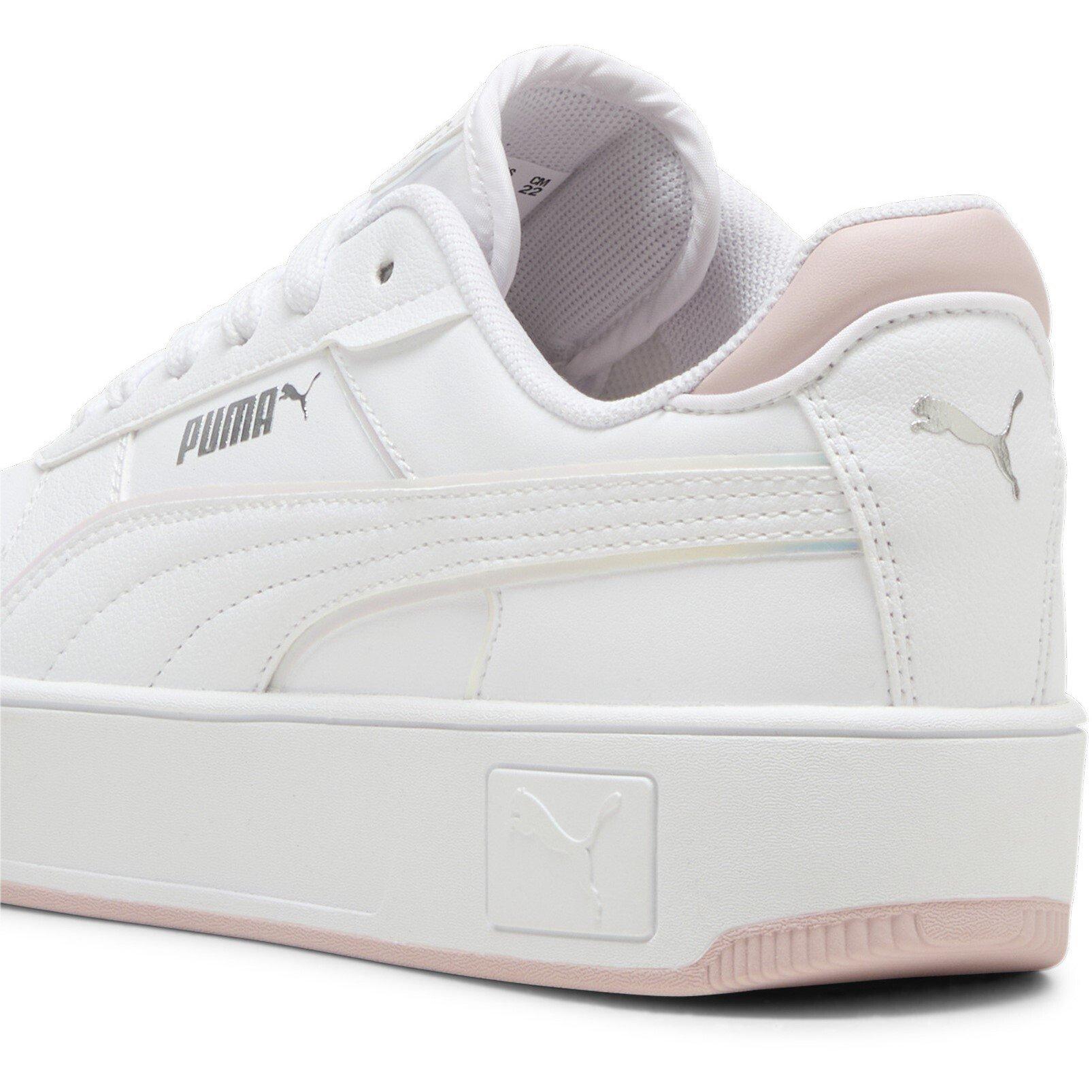 White/Mauve - Puma - Kids' Carina Street Court Trainers - 5