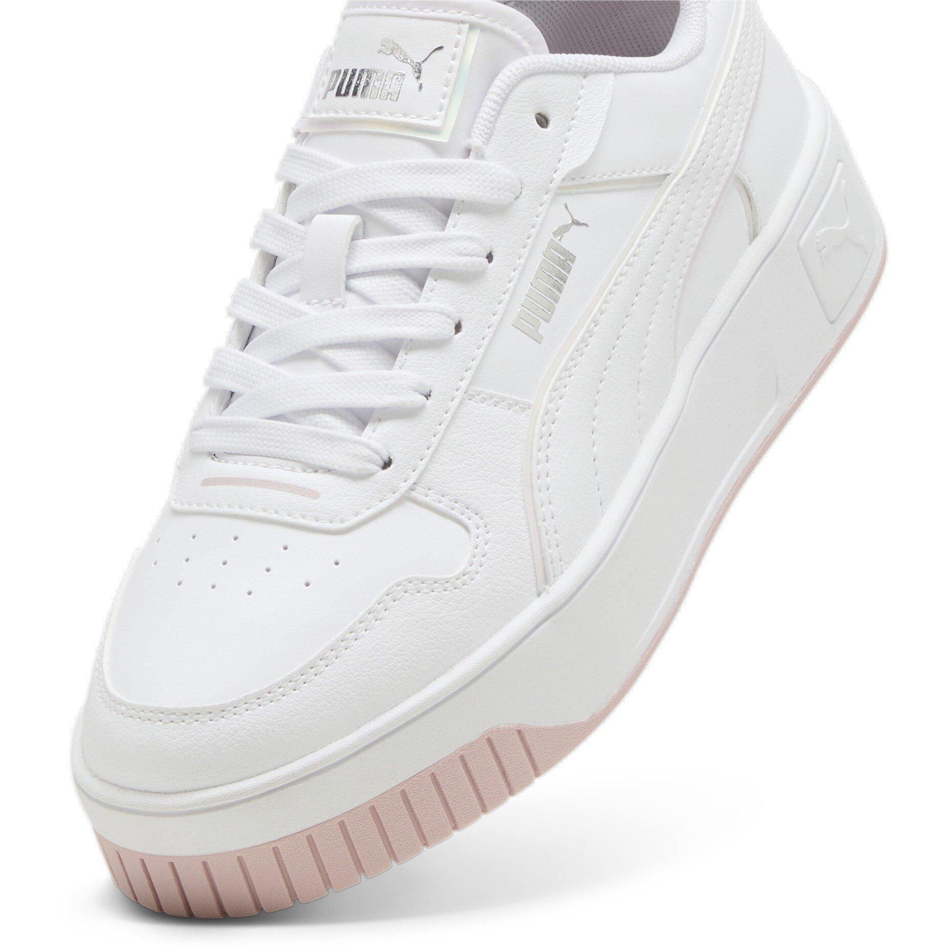 White/Mauve - Puma - Kids' Carina Street Court Trainers - 6