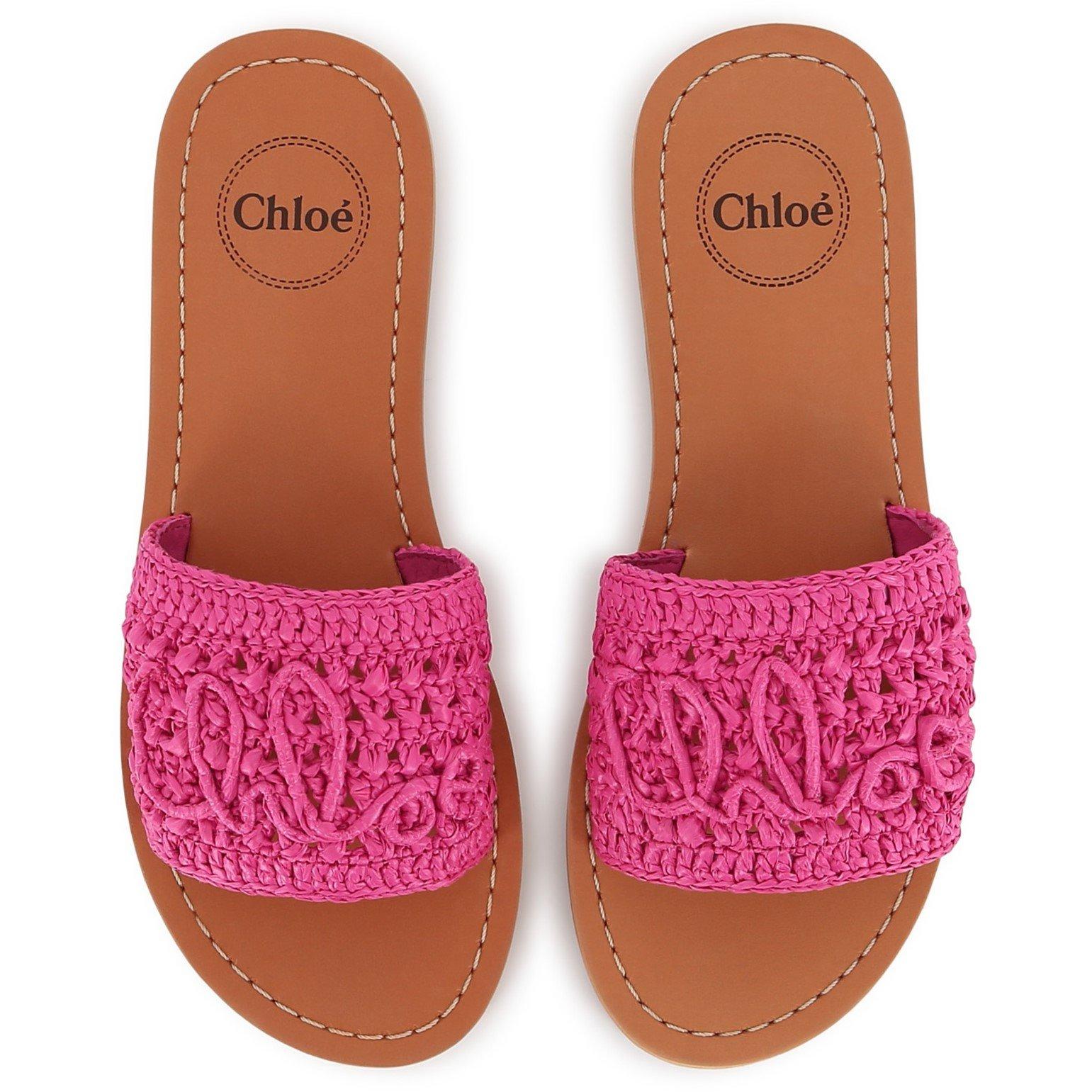 Very Fushia - Chloe - Chloe Aqua Slides Jn62 - 3