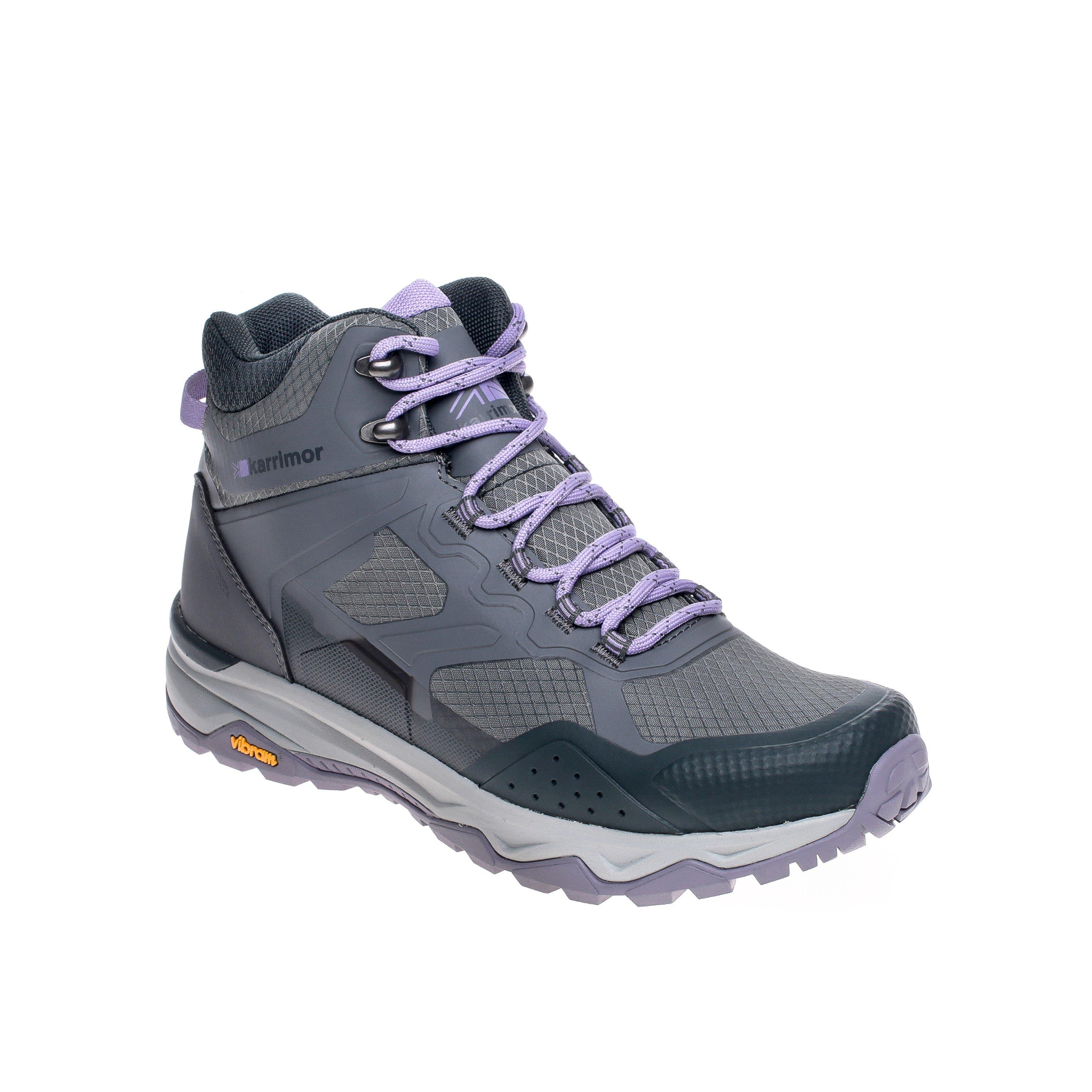 Grey - Karrimor - Kids' Spiral Mid Waterproof Hiking Boots - 1