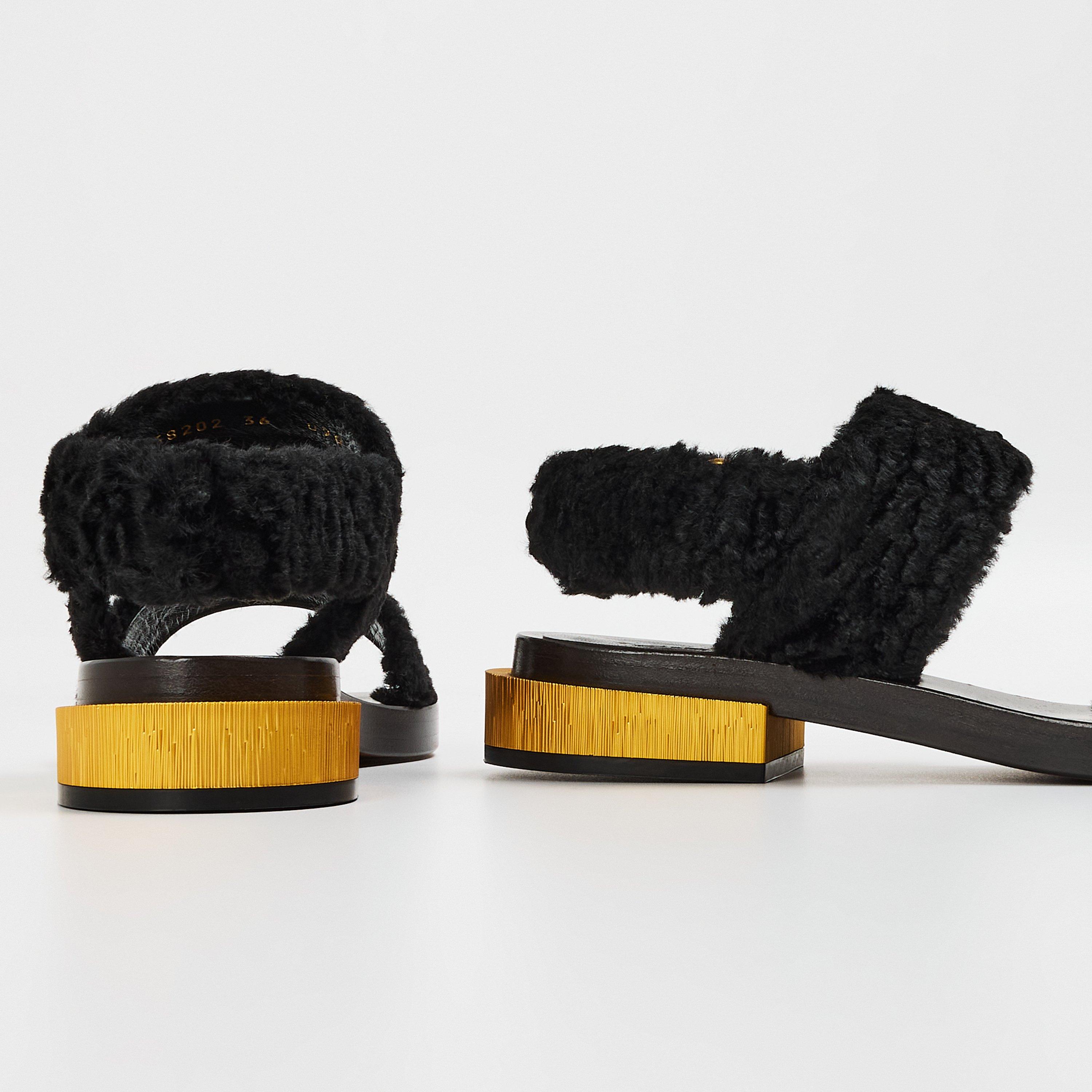 Black - Gucci - Kids' Low Heel Adjustable Heeled Sandals - 3