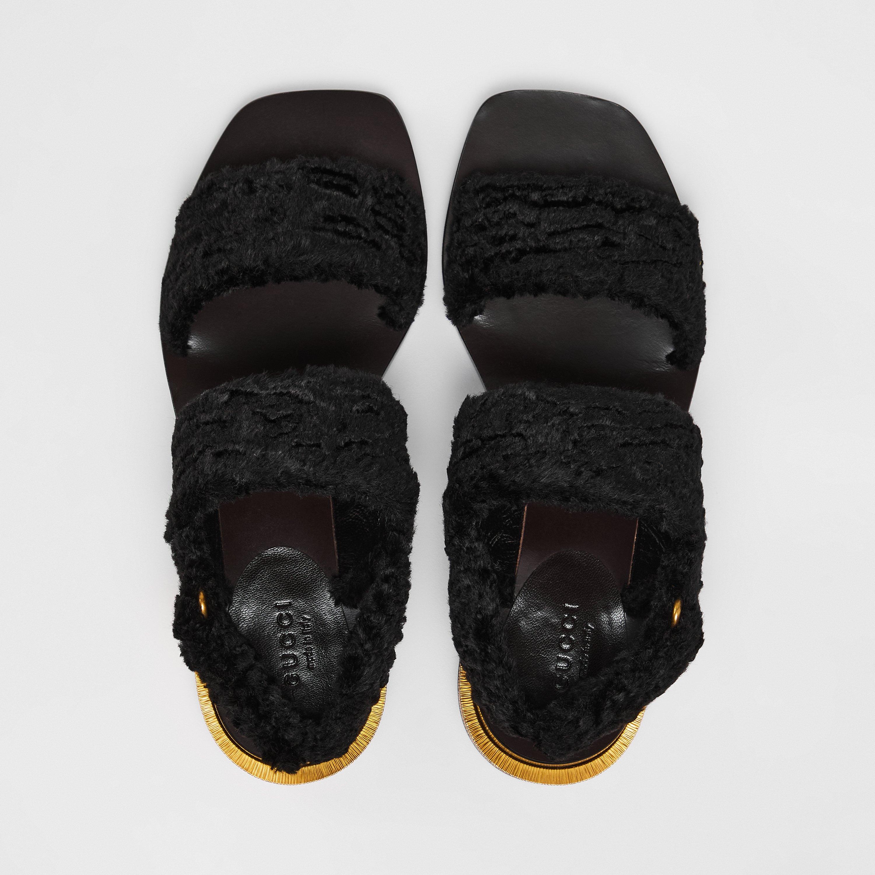 Black - Gucci - Kids' Low Heel Adjustable Heeled Sandals - 4