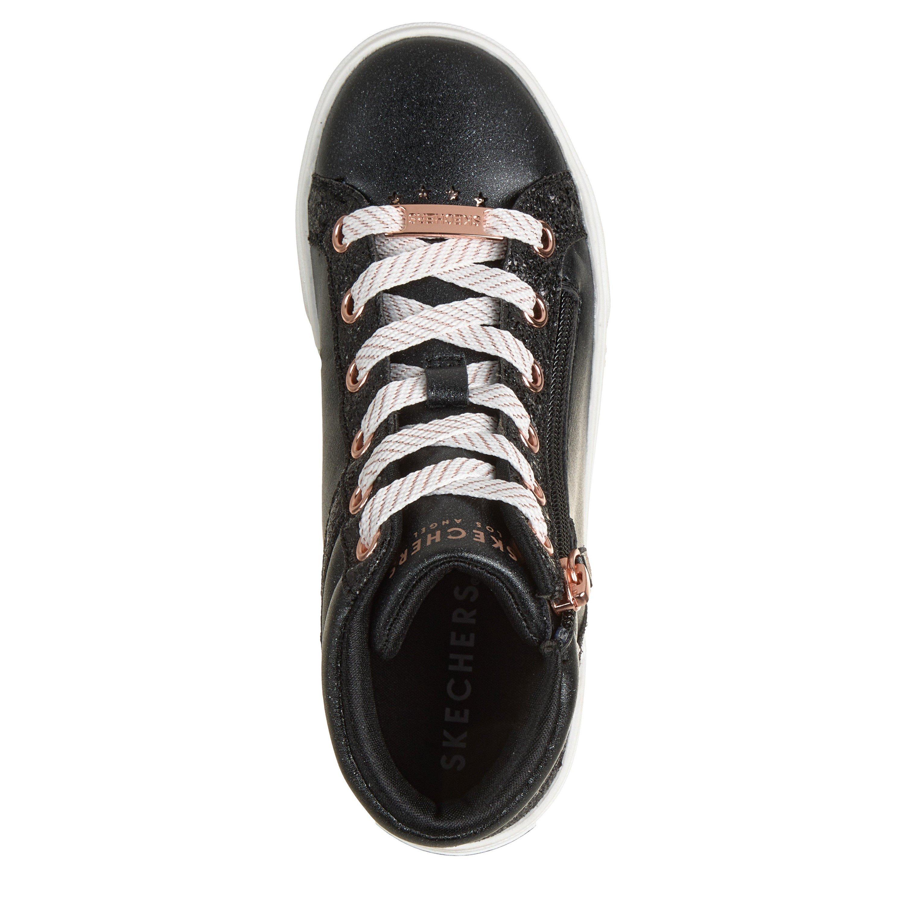Crna - Skechers - Kids' Aura LX Low Slip-On Low-Top Trainers - 4