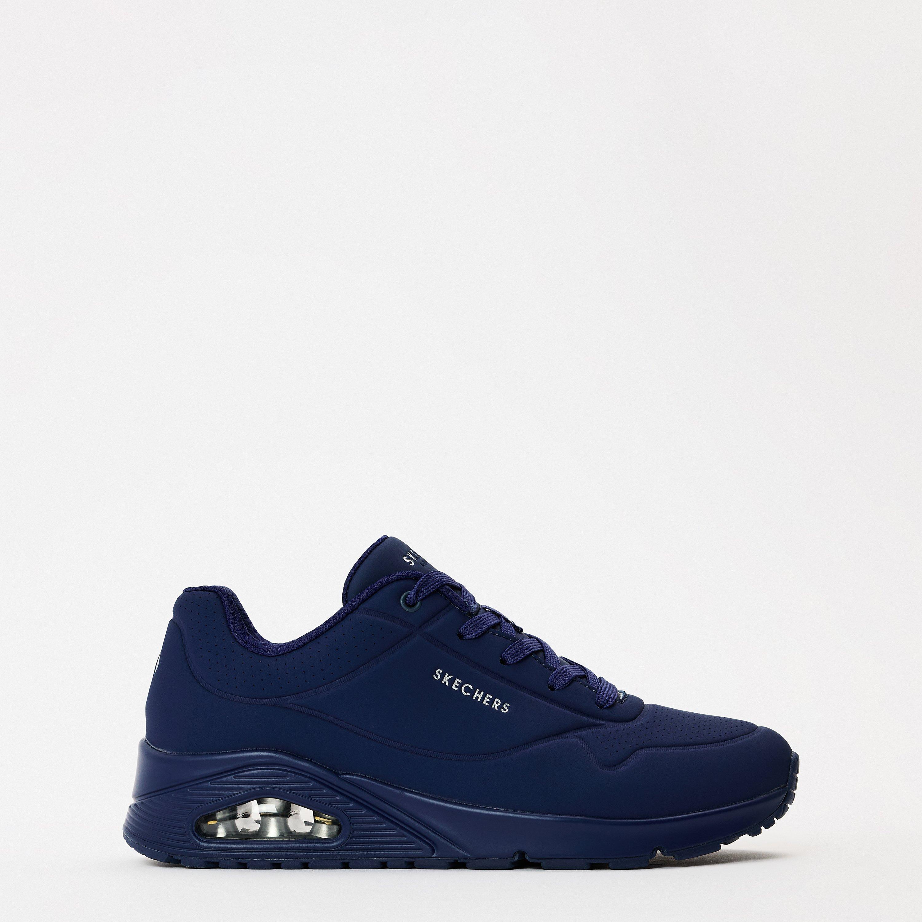 Navy - Skechers - Kids' Durabuck EW Casual Low-Top Trainers - 1