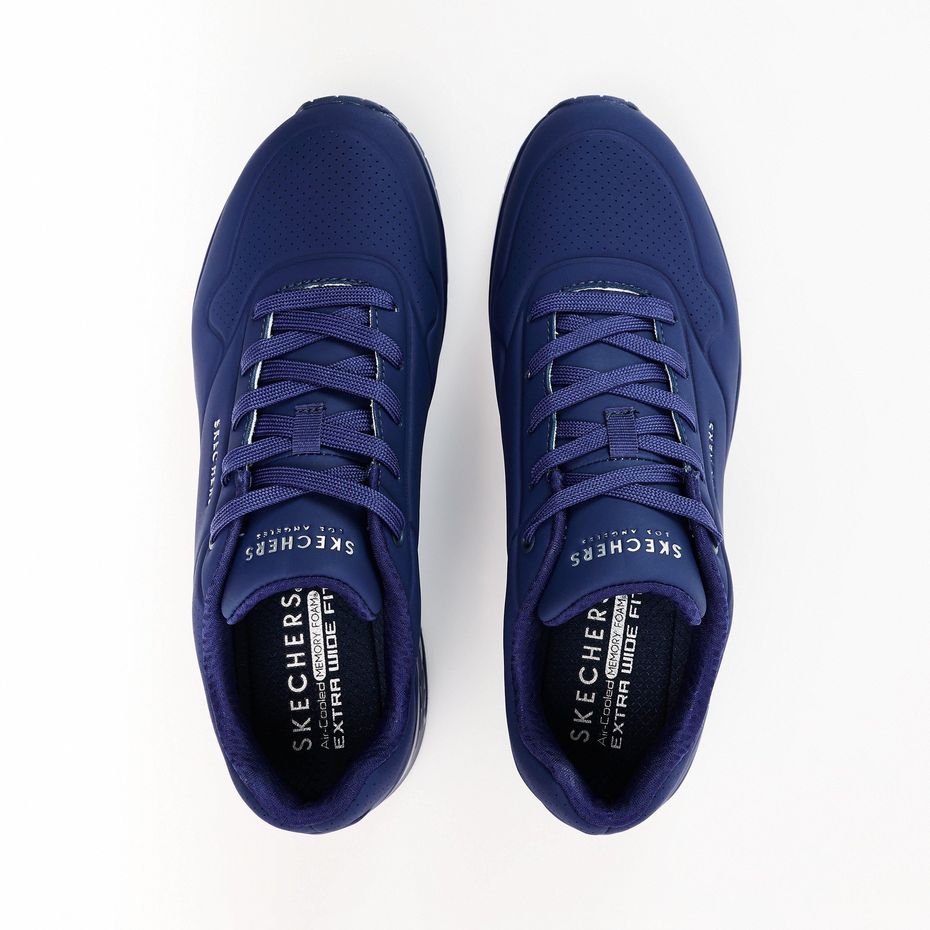 Navy - Skechers - Kids' Durabuck EW Casual Low-Top Trainers - 4