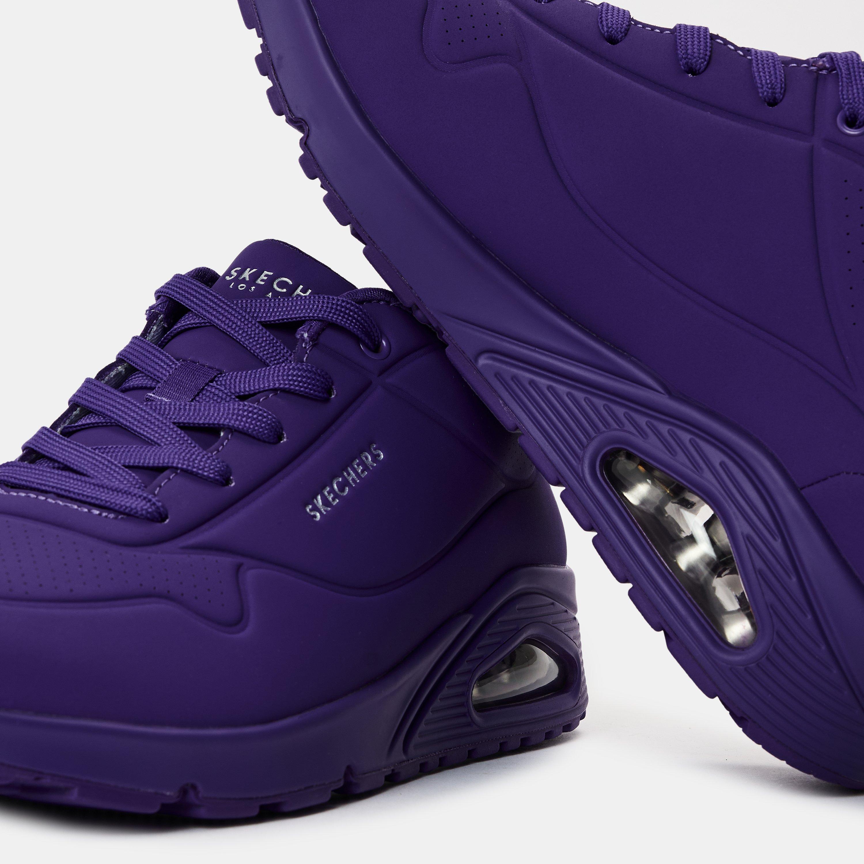 Purple - Skechers - Kids' Durabuck EW Casual Low-Top Trainers - 3