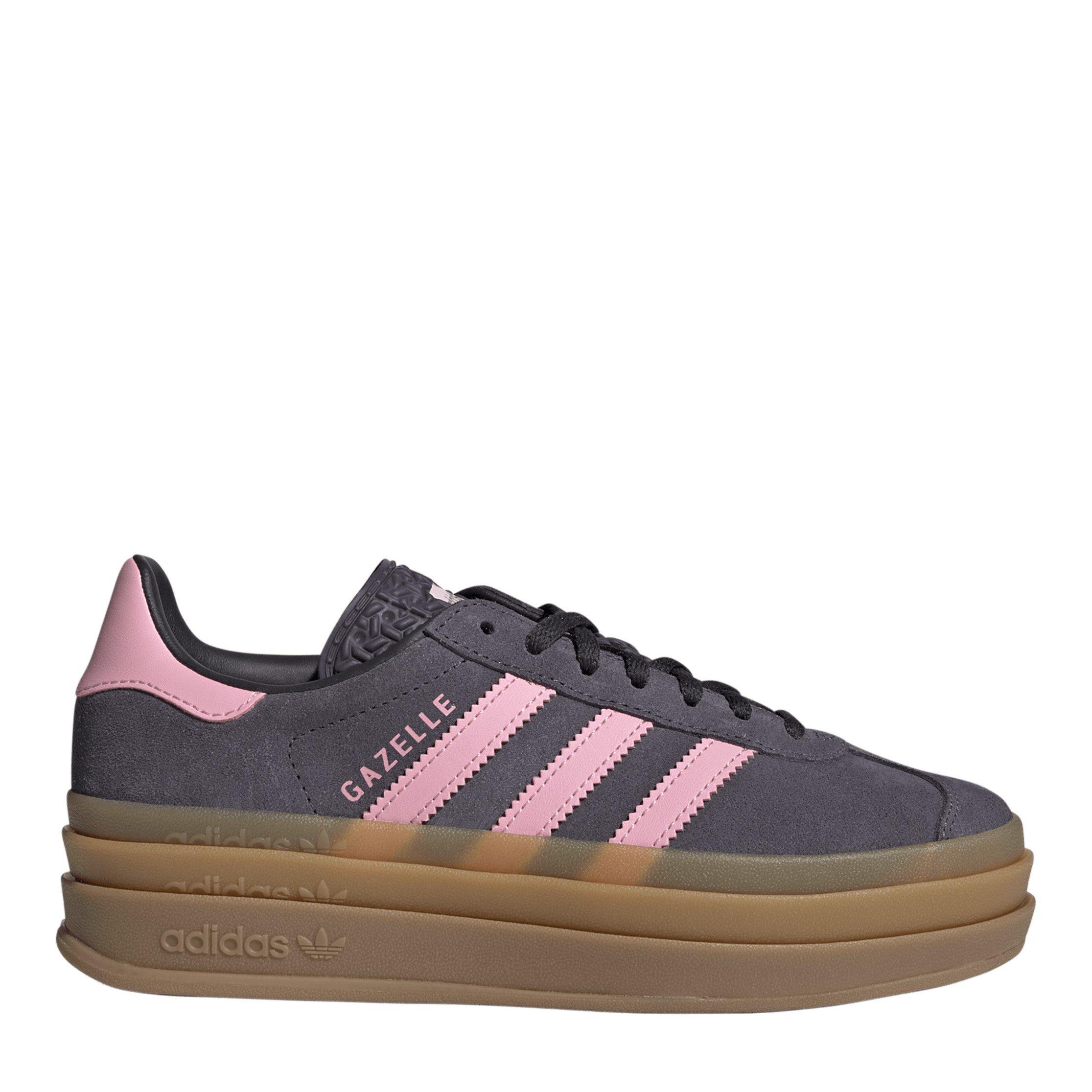 adidas Originals Kids' Gazelle Bold Platform Trainers - Aurora/Pink - Size 5 (38)