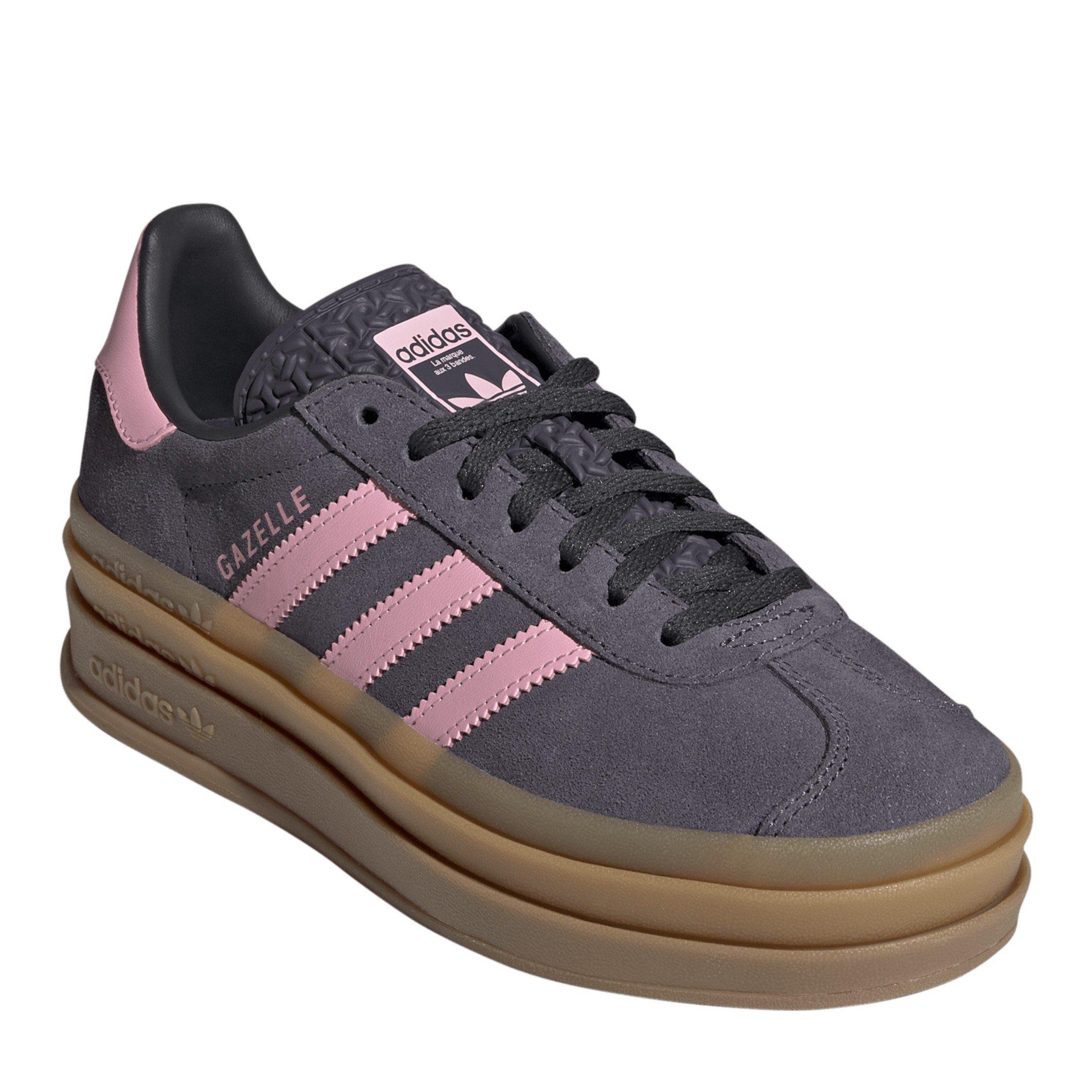 Aurora/Pink - adidas Originals - Kids' Gazelle Bold Platform Trainers - 3