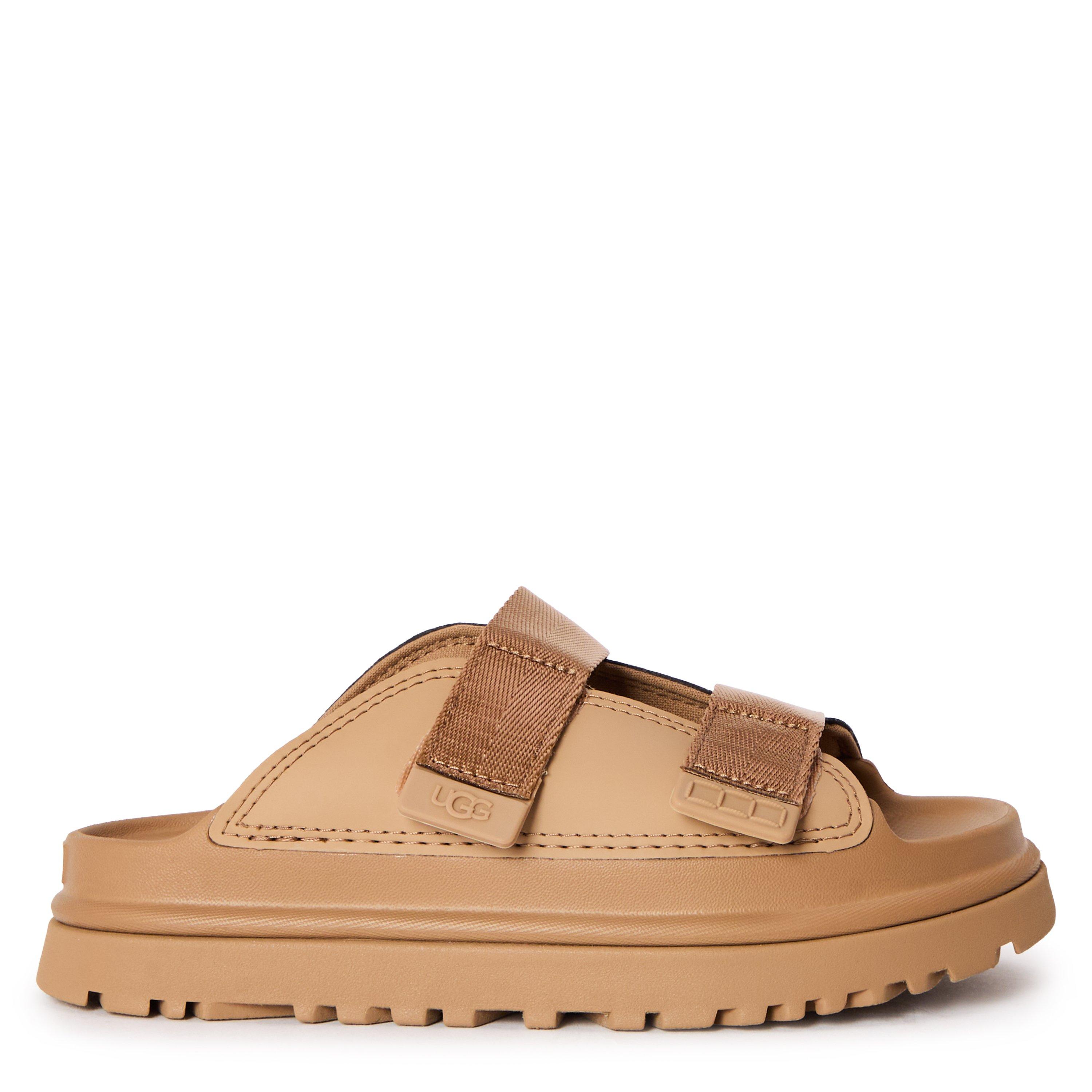 Dark Sand DND - Ugg - Kids' Goldenglow Slide Flatform Sandals - 1