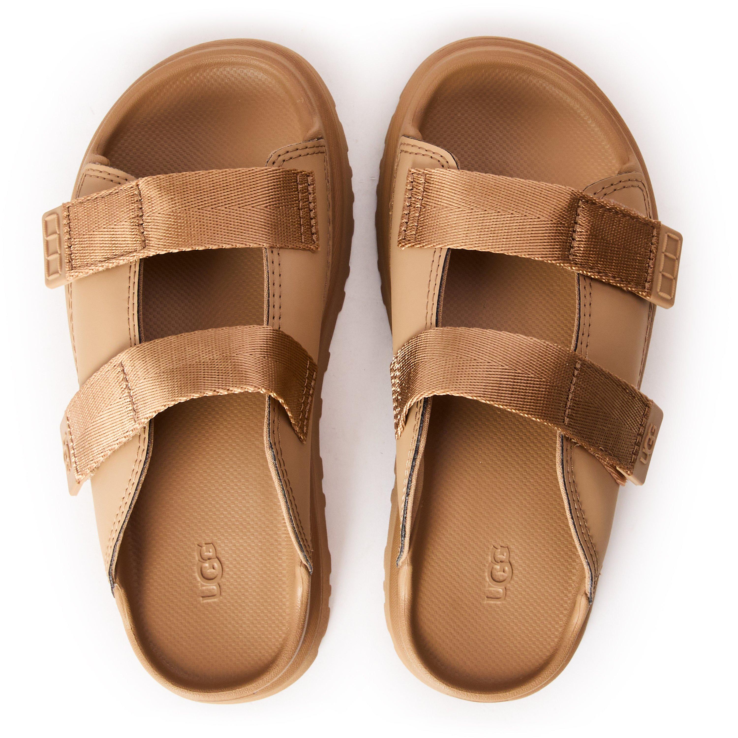 Dark Sand DND - Ugg - Kids' Goldenglow Slide Flatform Sandals - 4