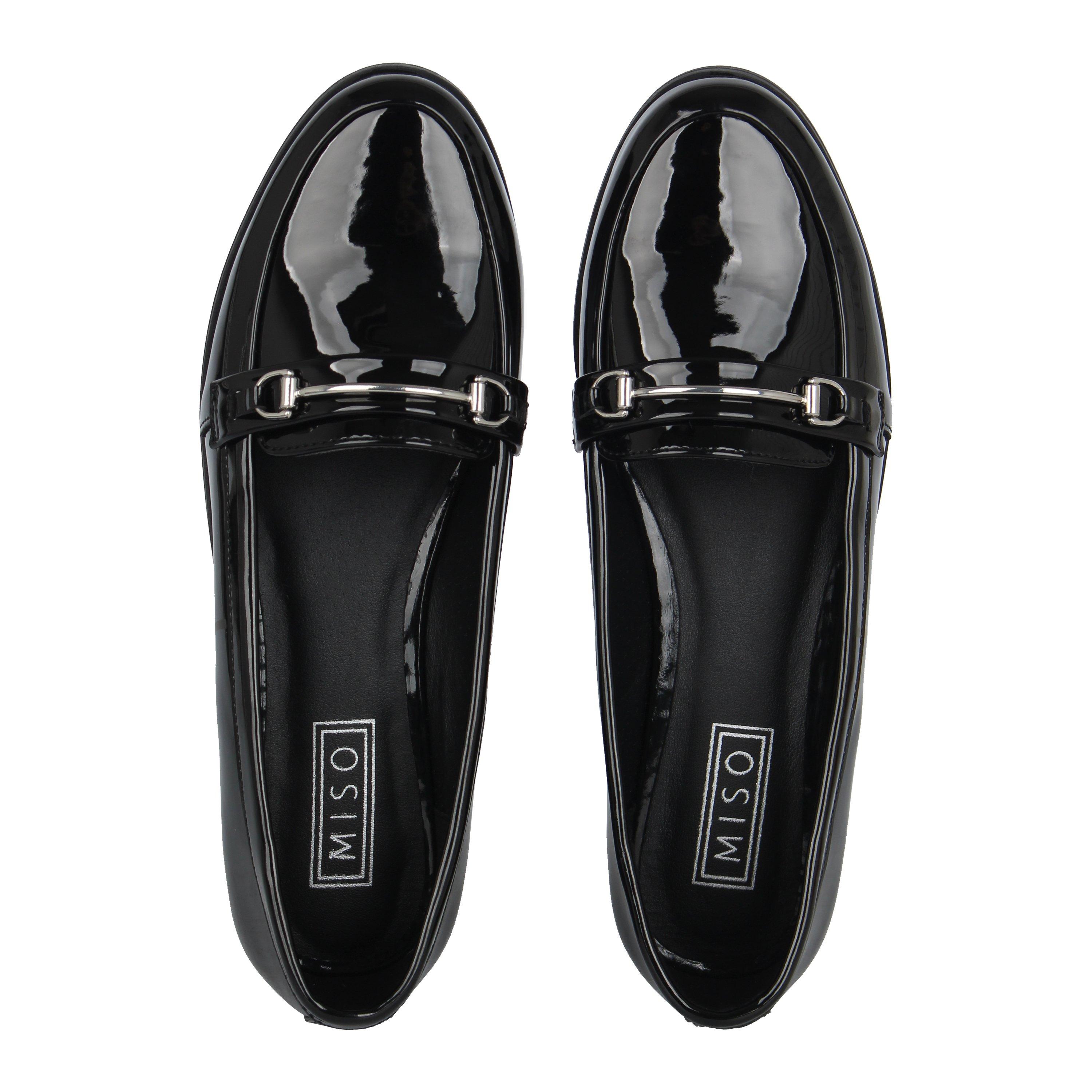 Black - Miso - Bar Junior Girls Loafers - 5