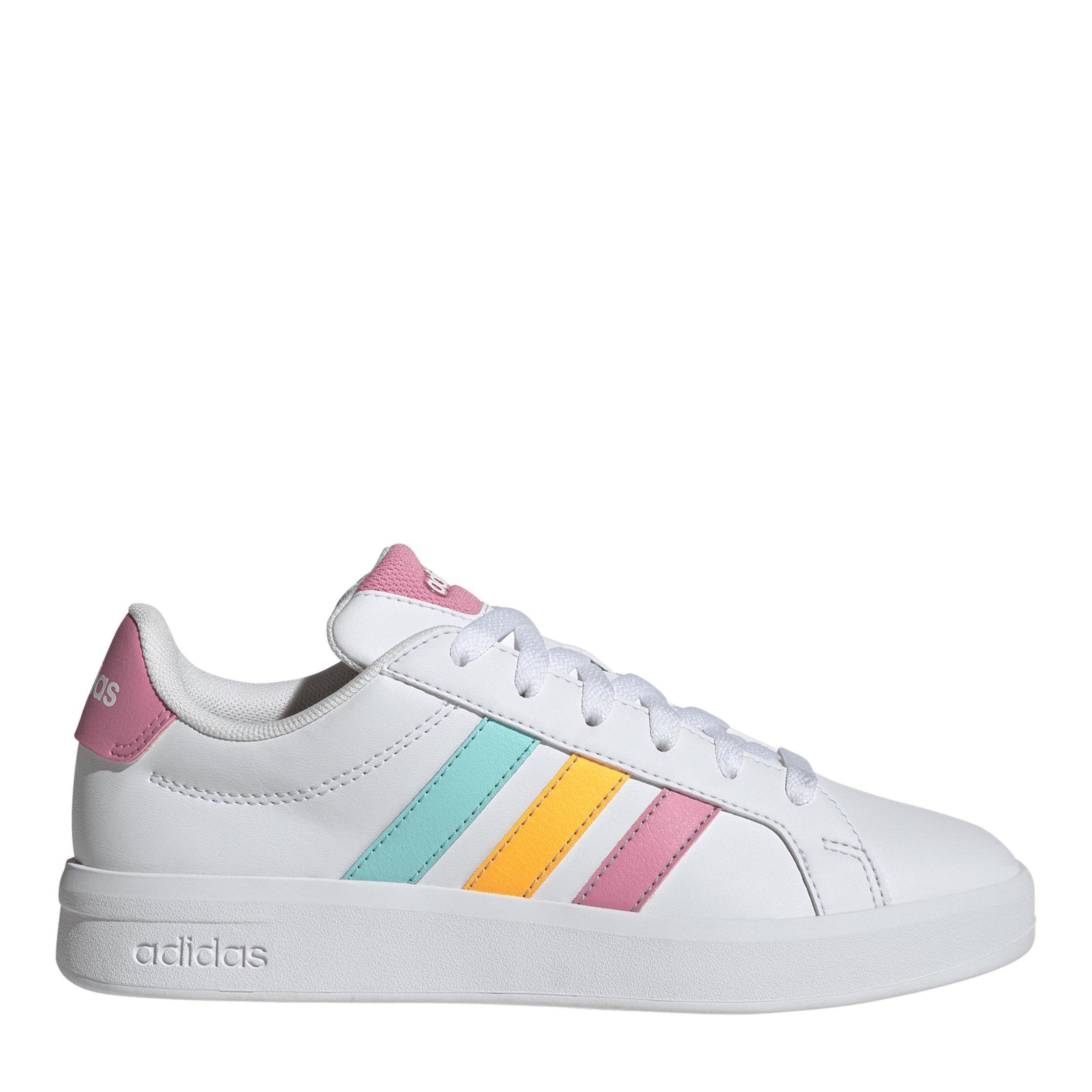 Wht/Tang/Pink - adidas - Adidas Grand Court 3 Jn63 - 1