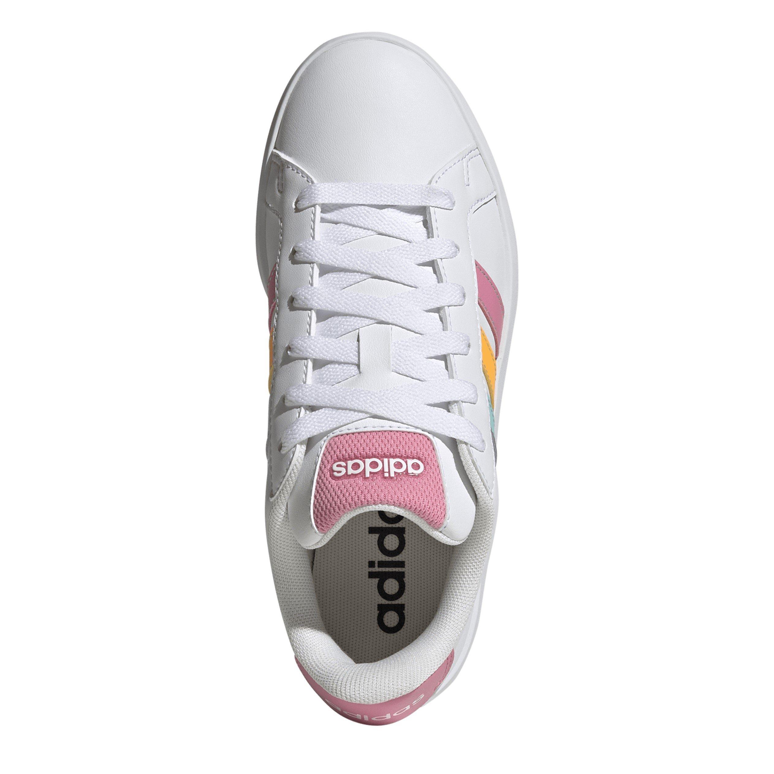 Wht/Tang/Pink - adidas - Adidas Grand Court 3 Jn63 - 5