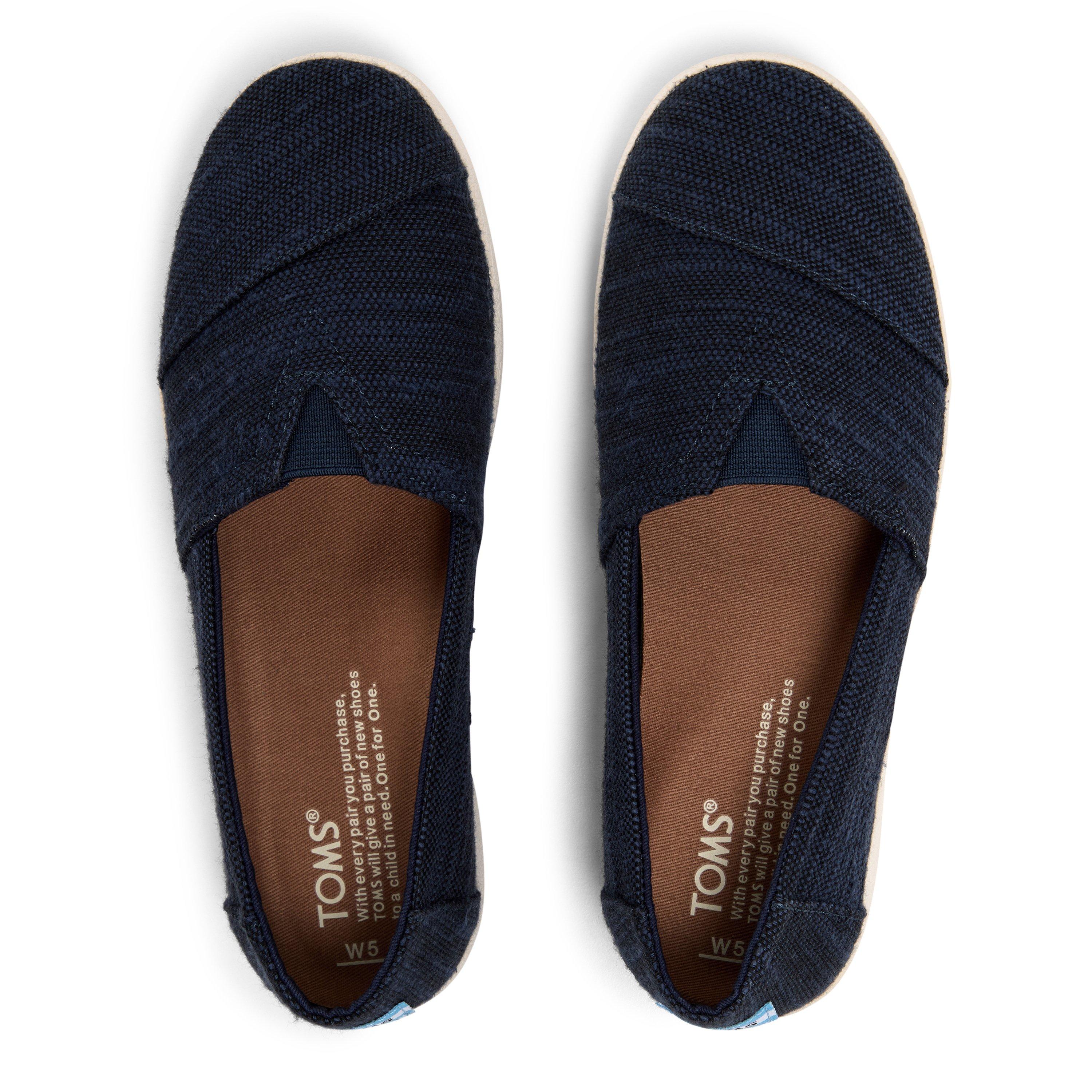 Azul marino - Toms - Slubby Sneaker Juniors - 4