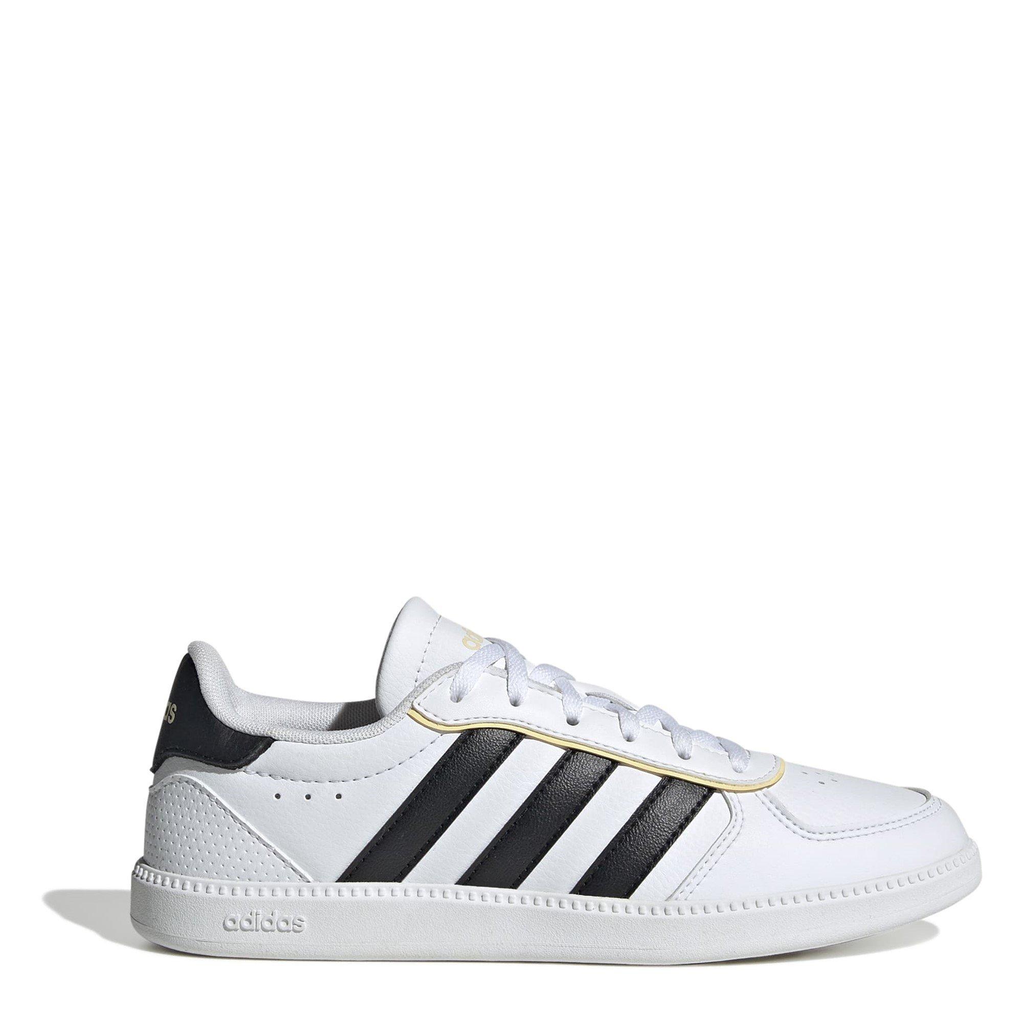 Adidas Girls Breaknet Sleek Shoes Juniors - White/Black - 5.5 (38.7)