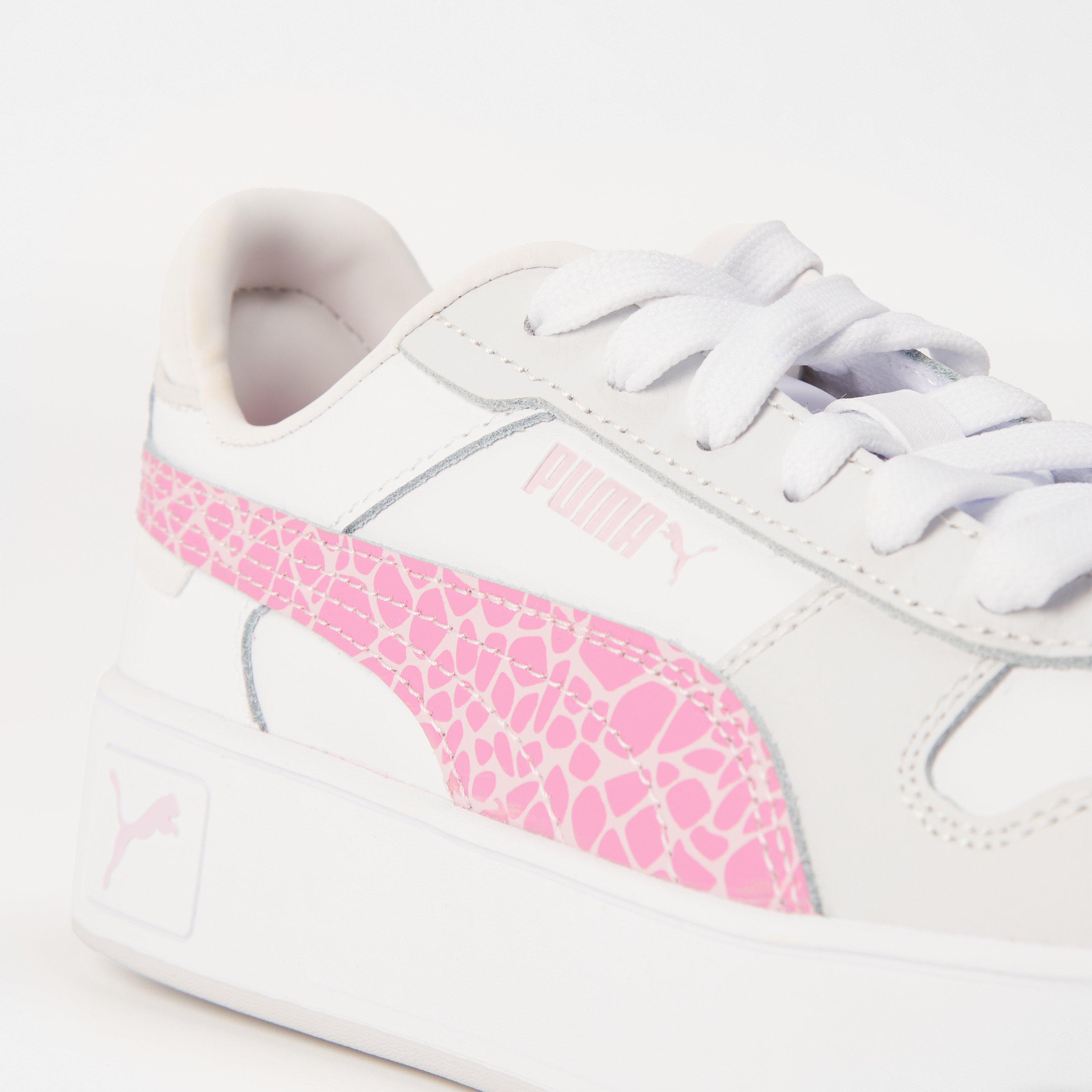 White/Pink - Puma - Carina Street Jr Low-Top Trainers Girls - 3