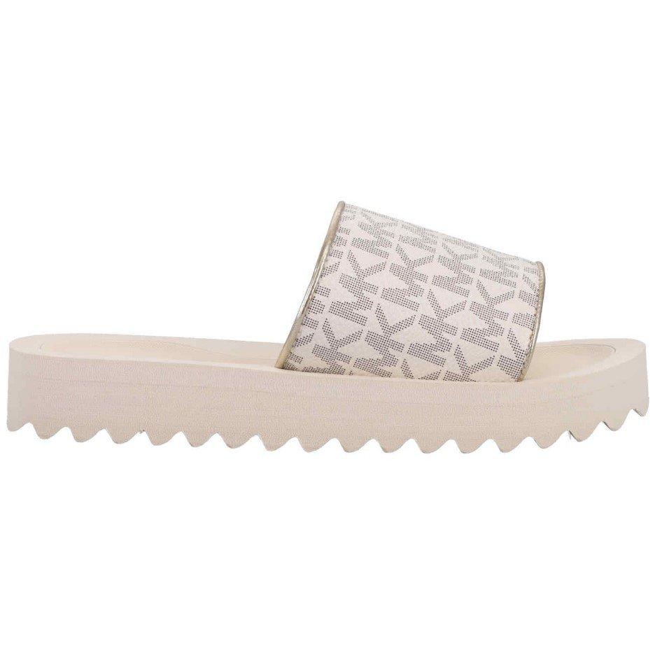 MICHAEL Michael Kors Kids' Flatform Sandals - Vanilla Gold - Size 4 (37)