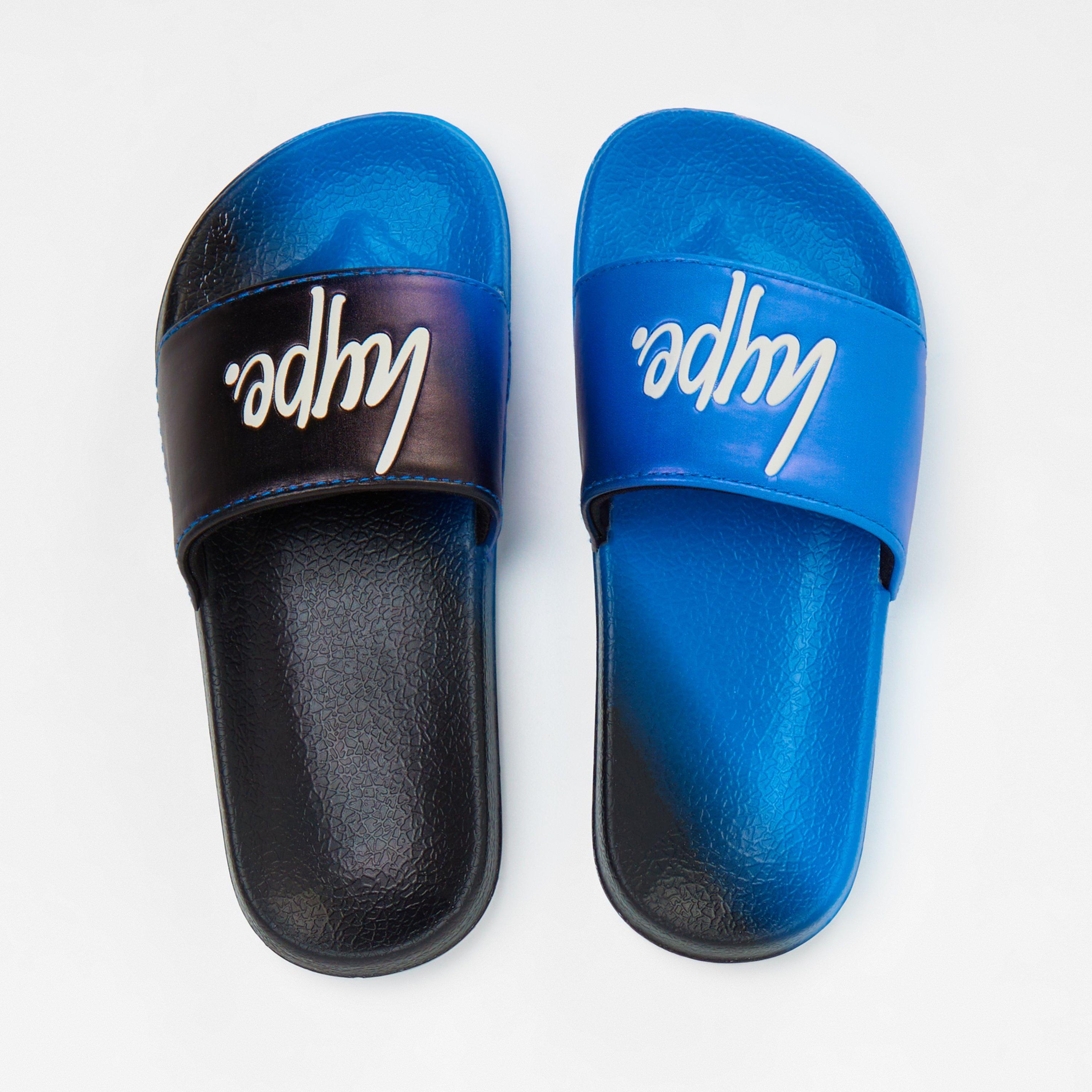 Preto - Hype - Fade Slider Slipper - 4