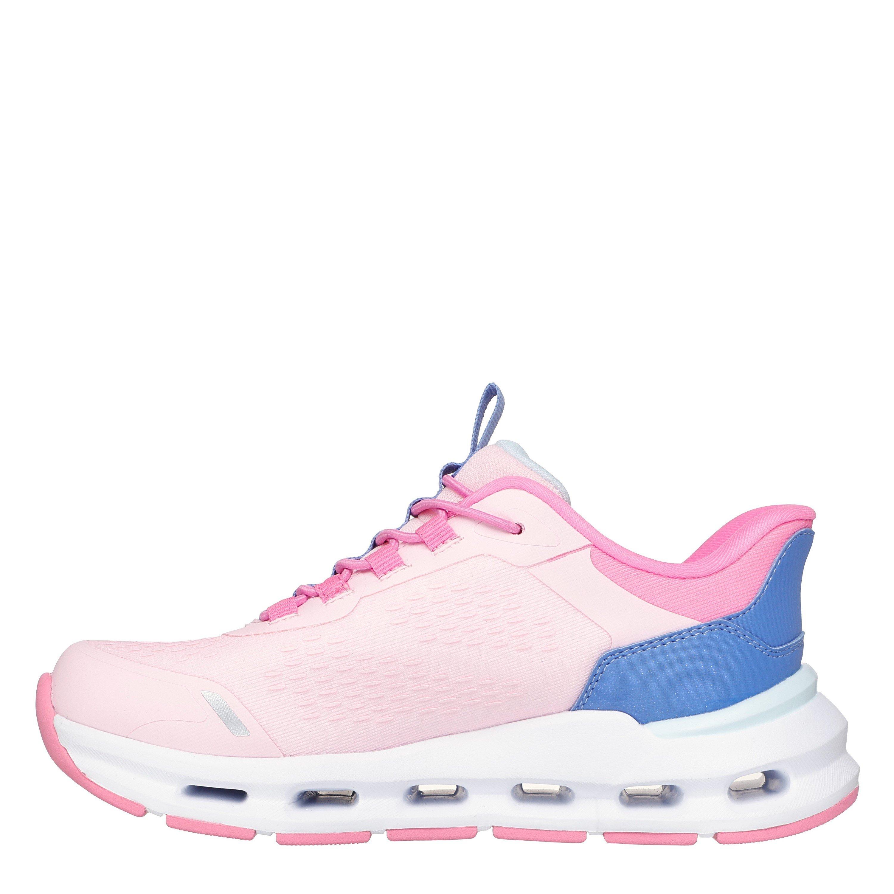 Rosa/Azul - Skechers - Glide-Step + - Vista Lane Slip On Runners Girls - 2