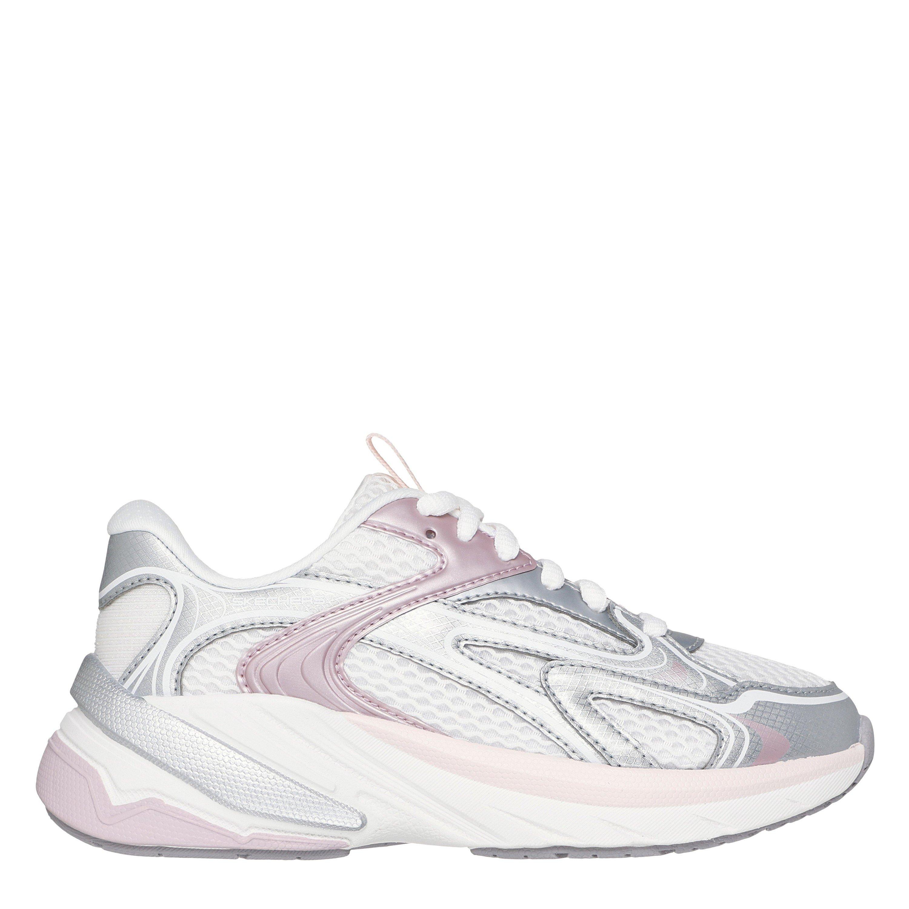 Skechers Girls Kids' Slip On Trainers - Off White/Pink - 5 (38)