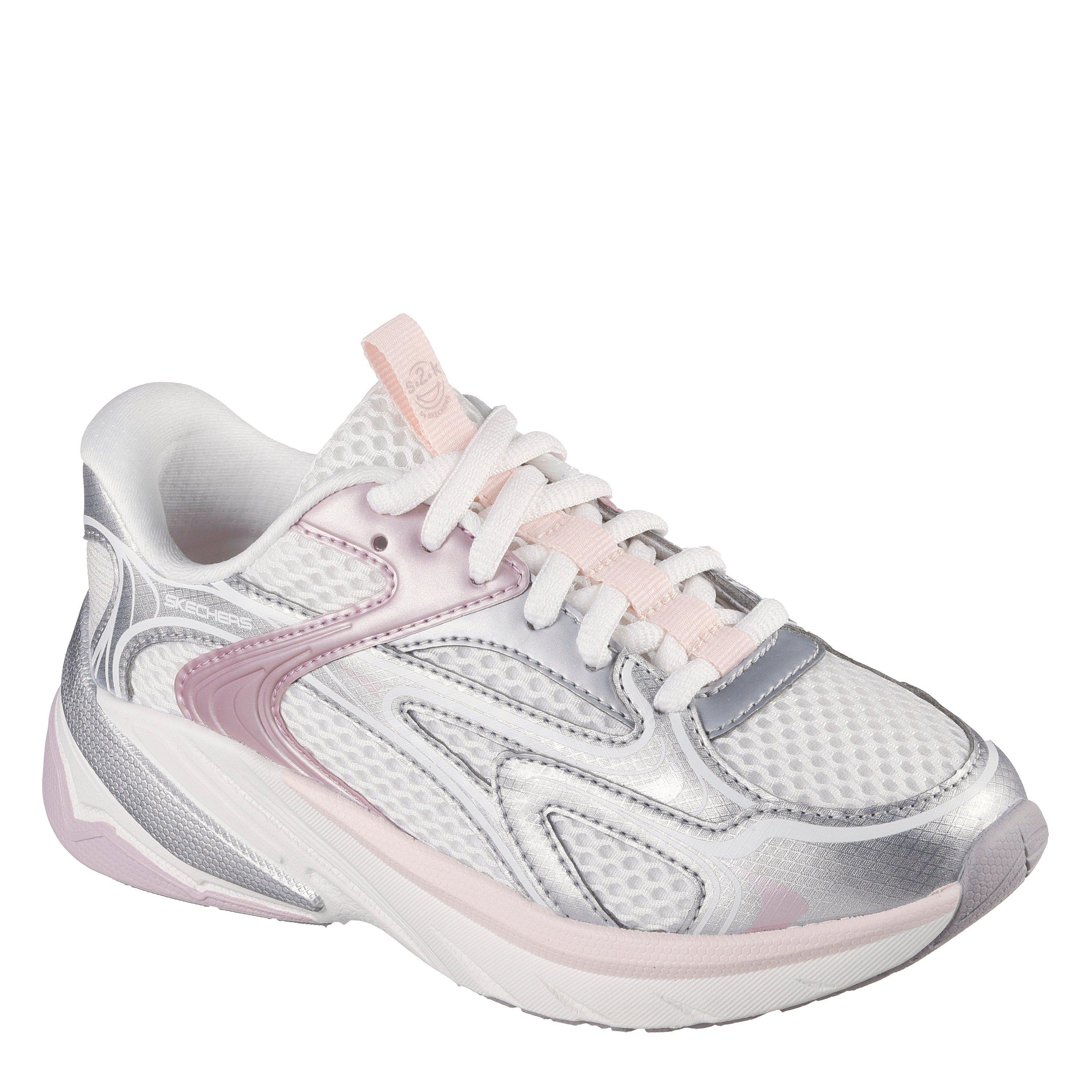 Off White/Pink - Skechers - Kids' Slip On Trainers - 3