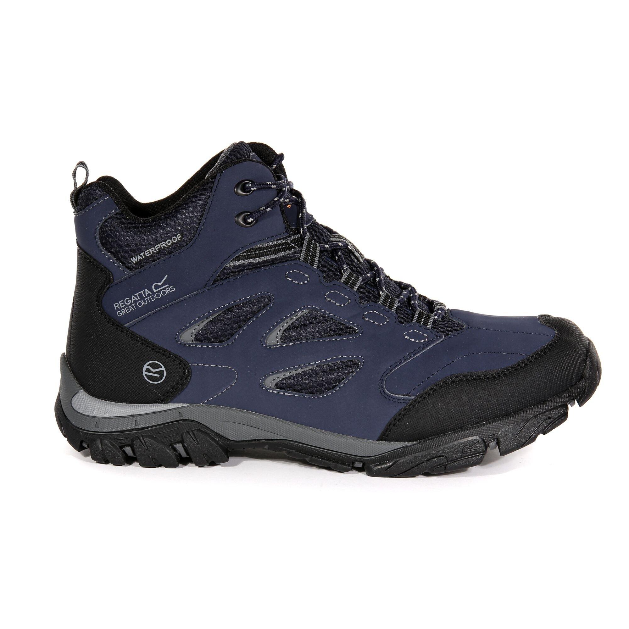 Navy/Granite - Regatta - Holcombe IEP Mid Waterproof Walking Boot - 7