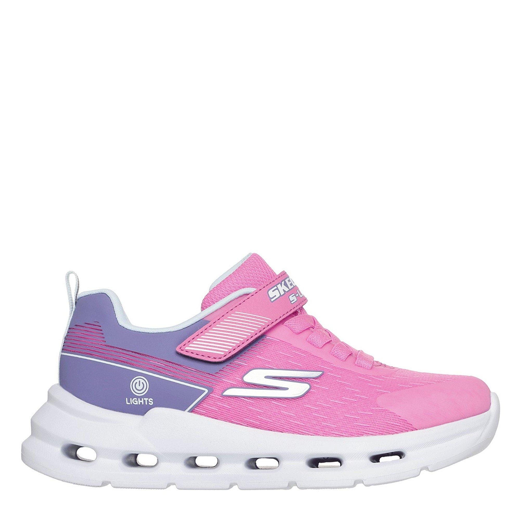 Pink/Multi - Skechers - Kids' Glide Step Lights Low-Top Trainers - 1