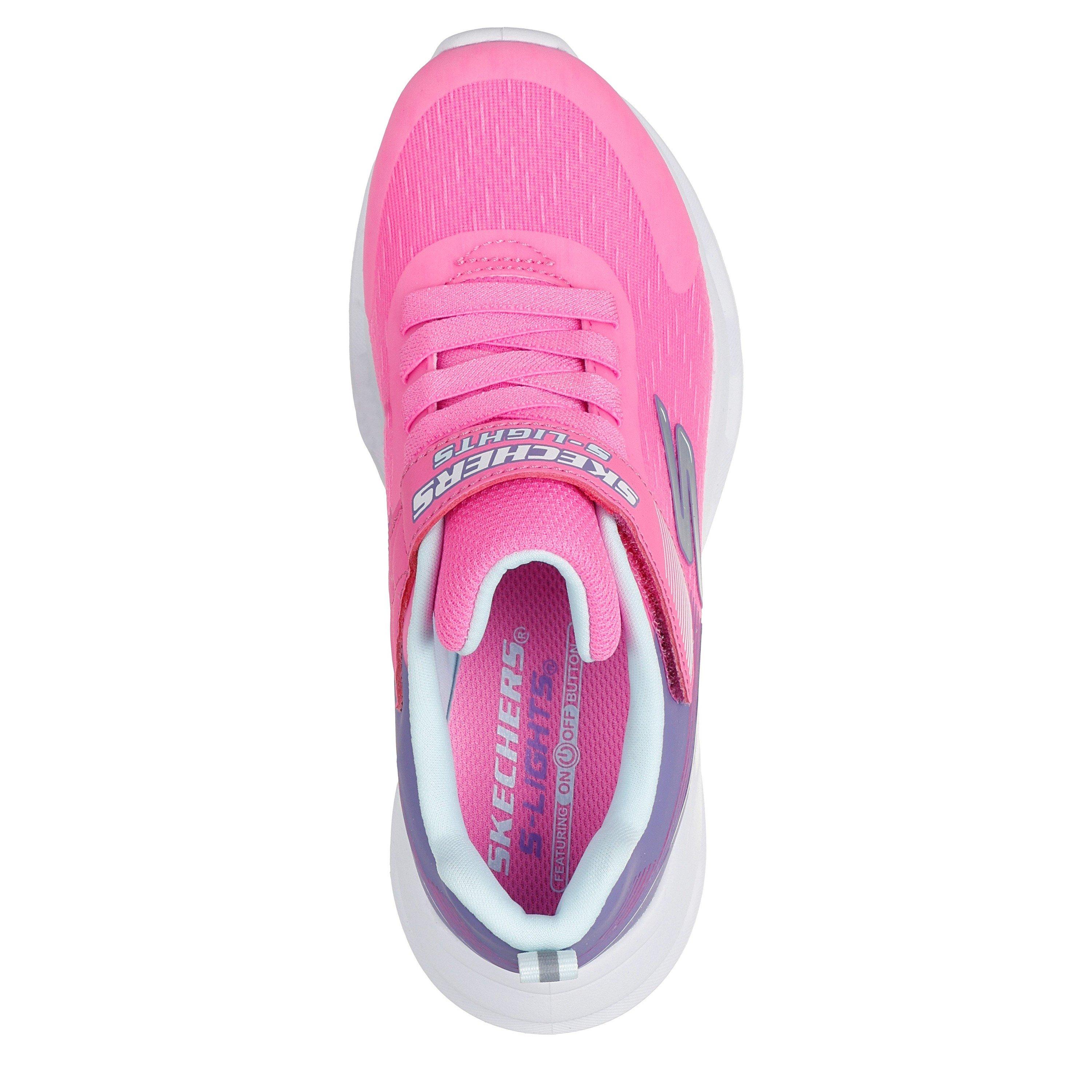 Pink/Multi - Skechers - Kids' Glide Step Lights Low-Top Trainers - 4