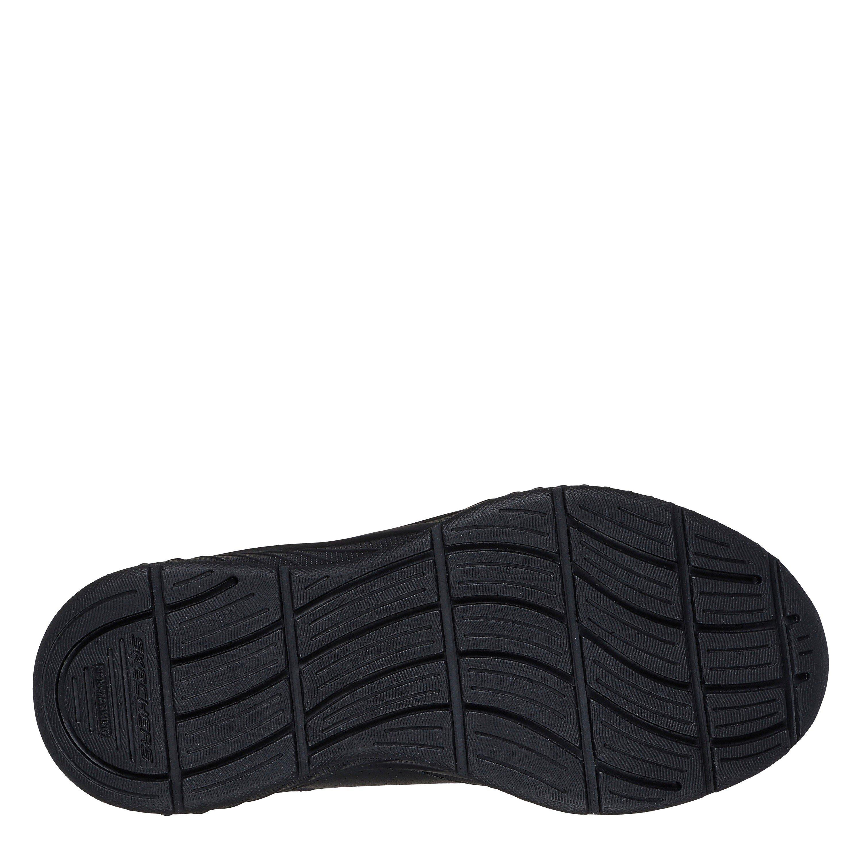 Black - Skechers - Skechers Bungee And Strap Microperf School S Low-Top Trainers Girls - 5