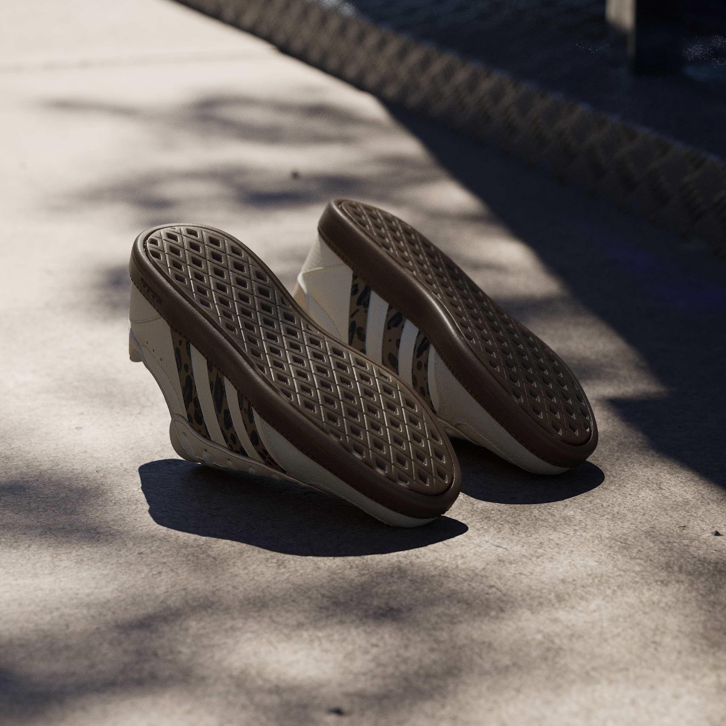 Cream/Leopard - adidas - Kids' Breaknet Suede Low-Top Trainers - 11