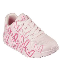 Skechers Skechers James Goldcrown Graffiti Hearts Lac Light Up Trainers Girls