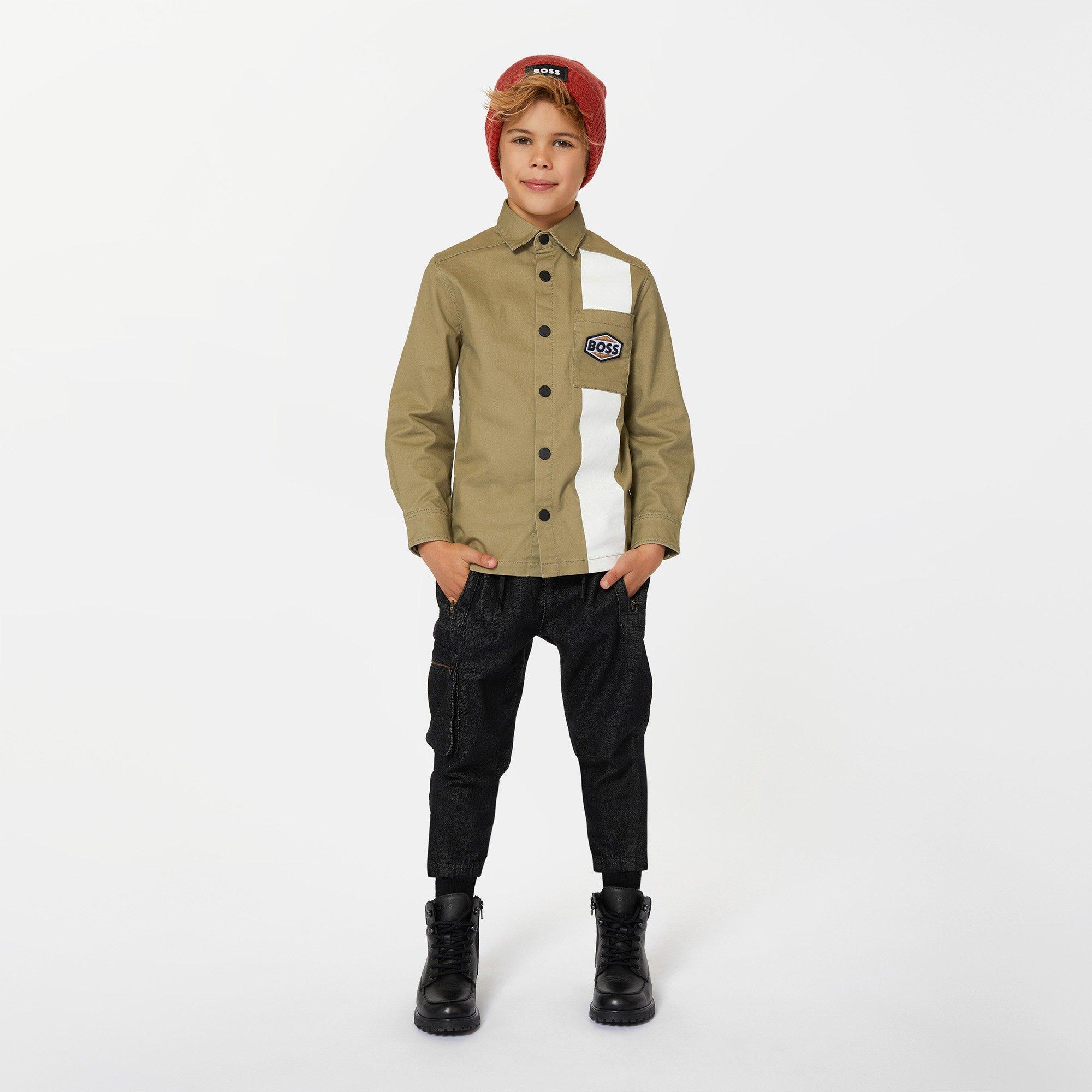 Black 09B - Boss - Kids Logo Biker Boot - 2