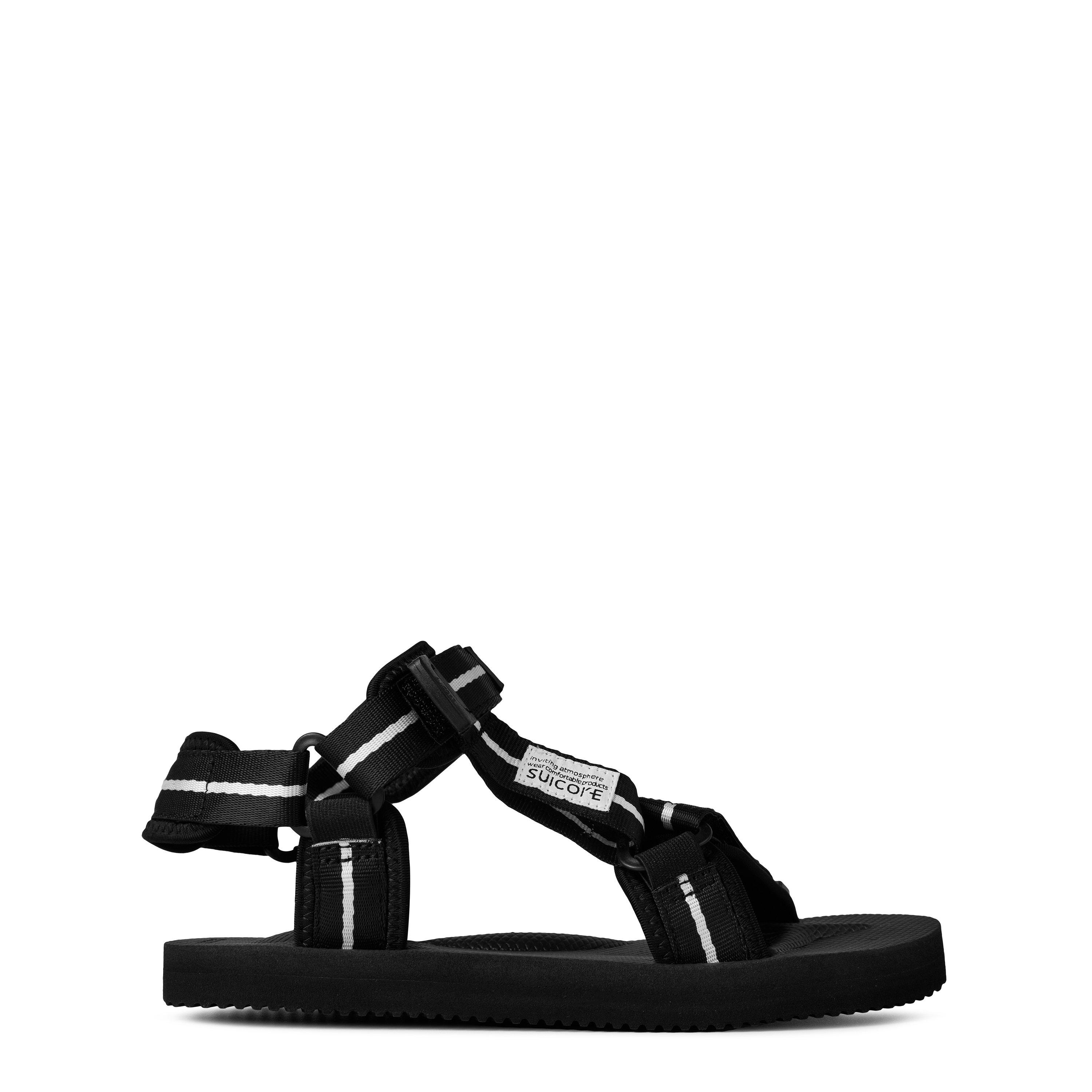 Palm Angels Girls Suicoke Sandals Junior - Blk Wht 11001 - C9 (27)