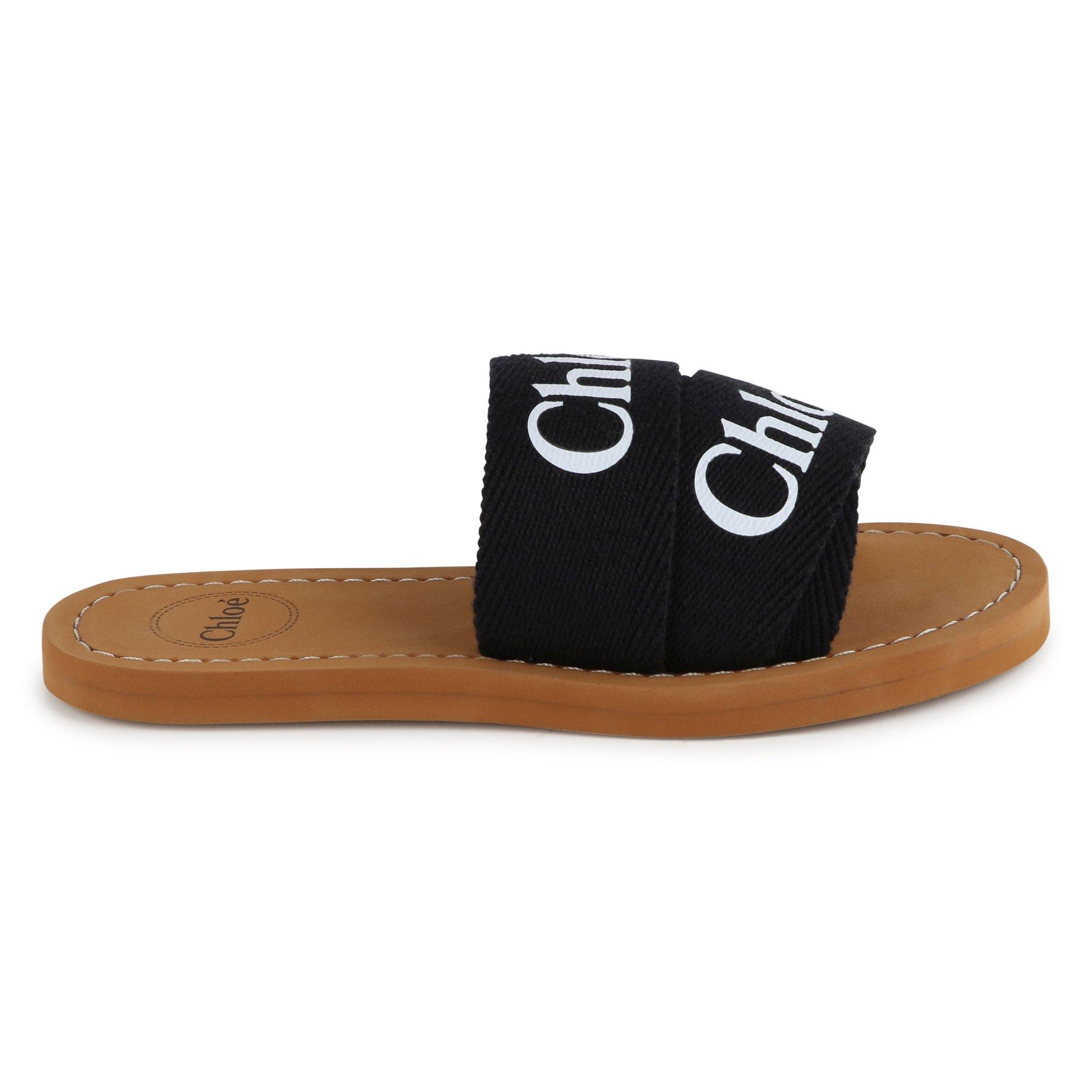 Chloe | Logo Sandals Juniors | Flat Sandals | Cruise Fashion