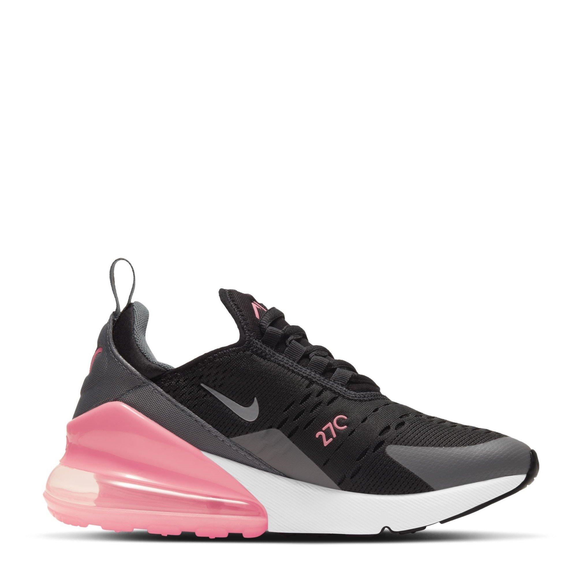 Preto/Rosa - Nike - Air Max 270 Big Kids' Shoes - 1