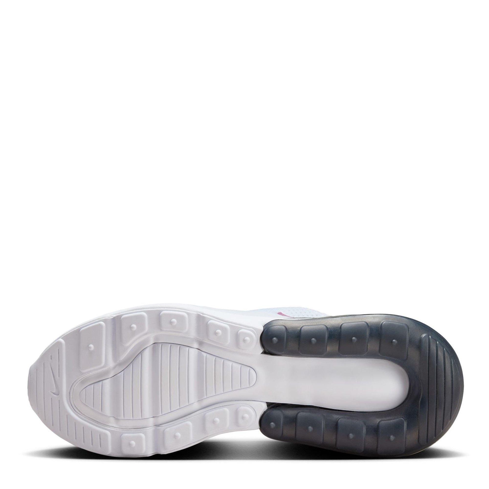 White/HotFuchia - Nike - Air Max 270 Big Kids' Shoes - 6